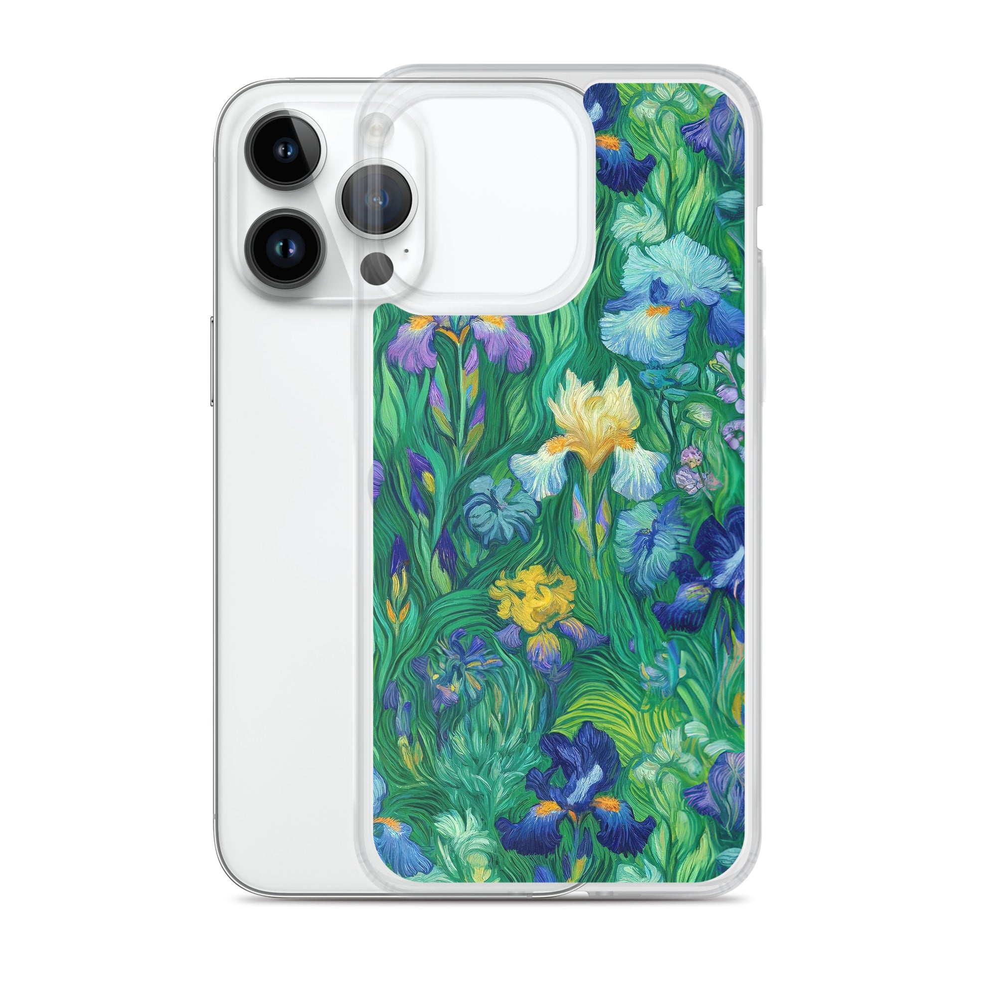 Vincent van Gogh 'Irises' Famous Painting iPhone® Case | Clear Art Case for iPhone®