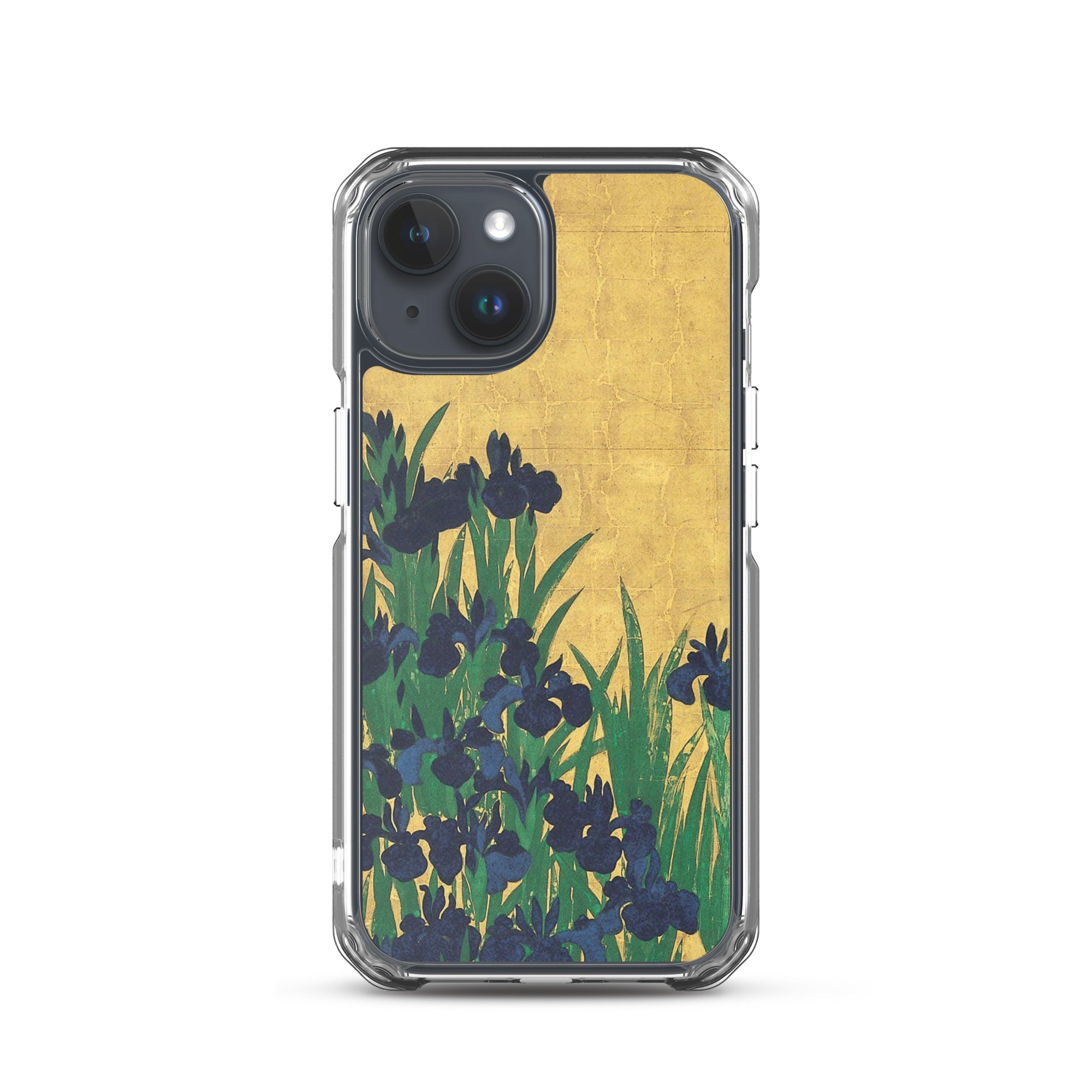 Ogata Kōrin 'Iris' berühmtes Gemälde iPhone® Hülle | Transparente Kunsthülle für iPhone®