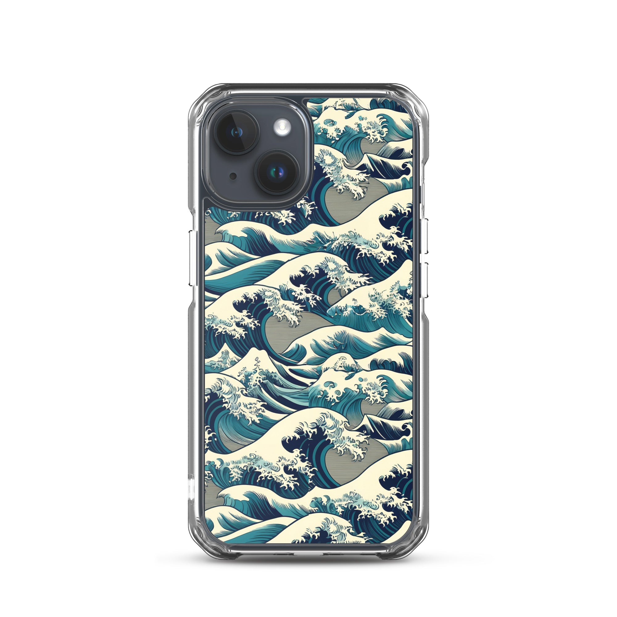 Hokusai „Die große Welle vor Kanagawa“ – berühmtes Gemälde – iPhone®-Hülle | Transparente Kunsthülle für iPhone®