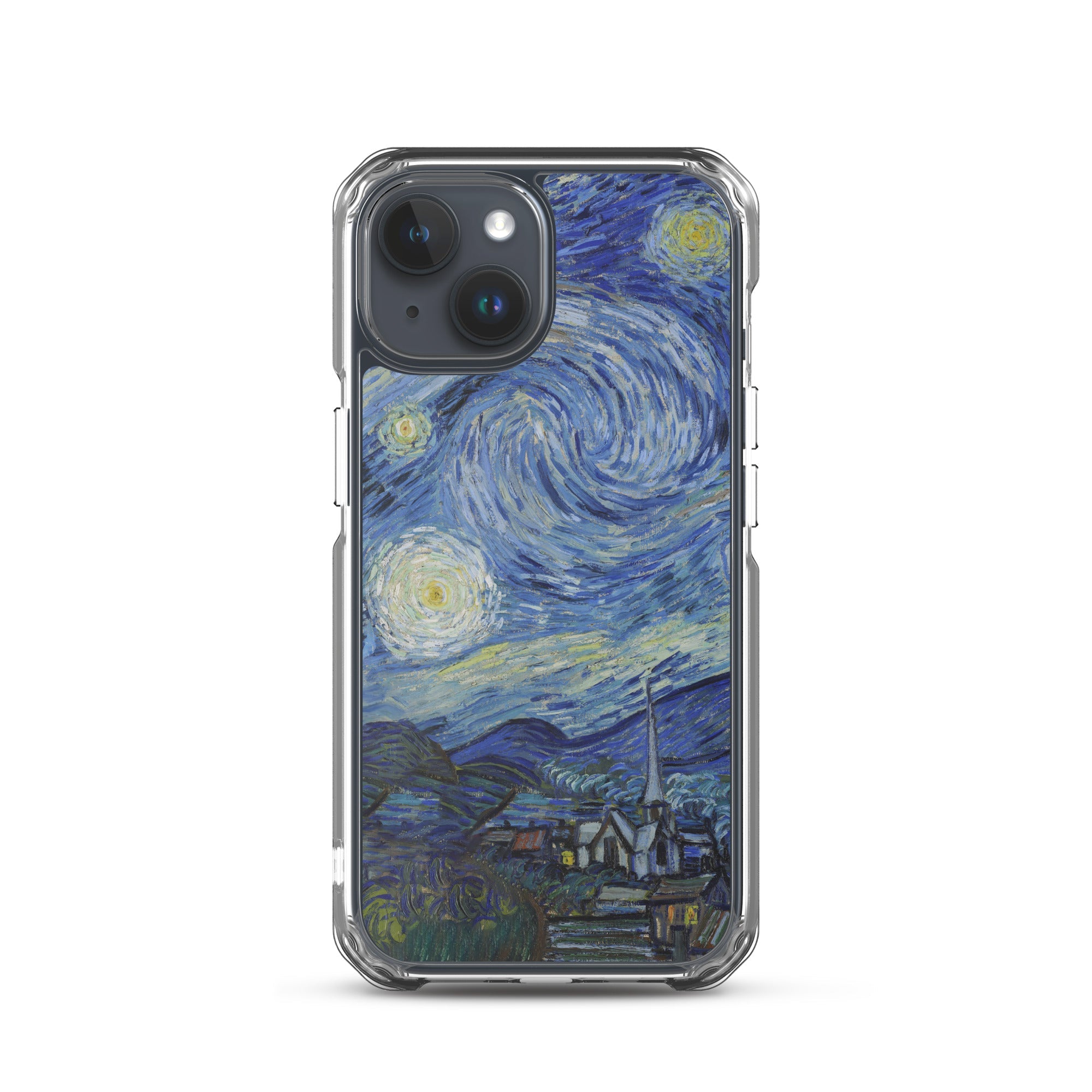 iPhone®-Hülle „Sternennacht“ von Vincent van Gogh, berühmtes Gemälde | Transparente Kunsthülle für iPhone®