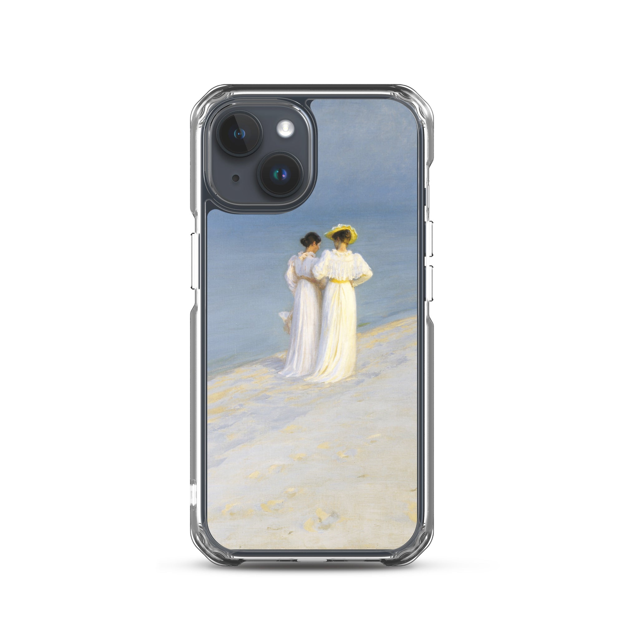 P.S. Krøyer 'Summer Evening on Skagen's Southern Beach' Famous Painting iPhone® Case | Clear Art Case for iPhone®