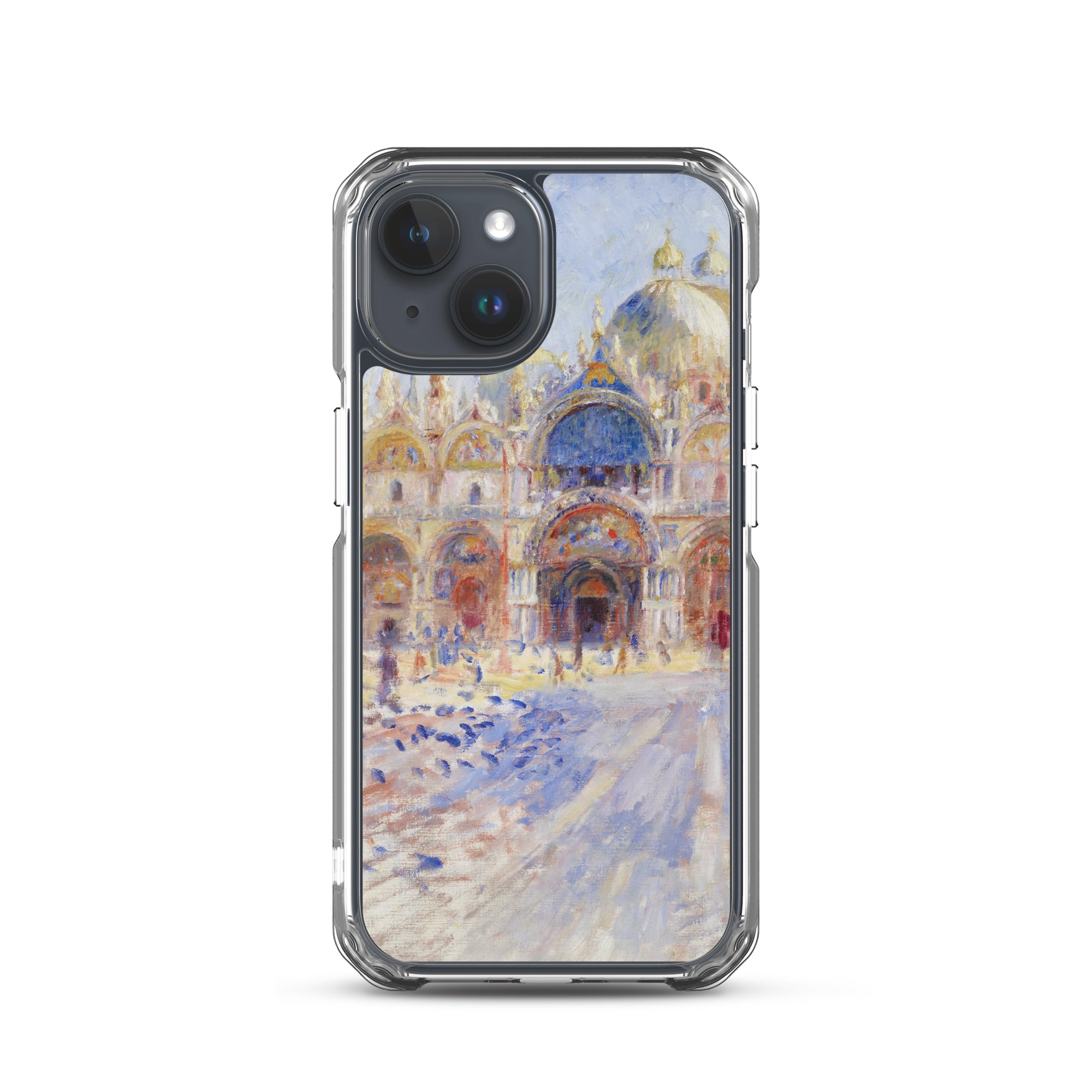 Pierre-Auguste Renoir 'The Piazza San Marco, Venice' Famous Painting iPhone® Case | Clear Art Case for iPhone®