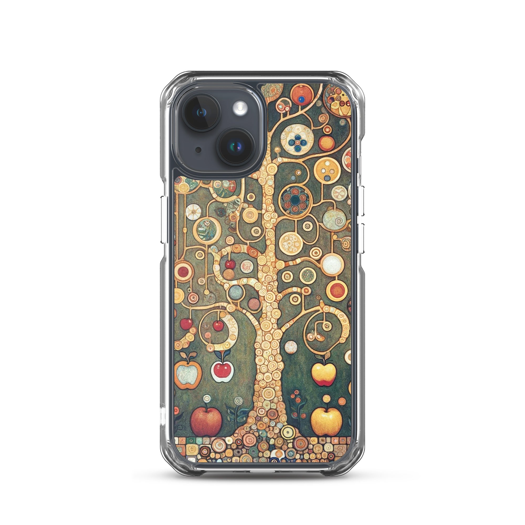 Gustav Klimt „Apfelbaum I“ Berühmtes Gemälde iPhone® Hülle | Transparente Kunsthülle für iPhone®