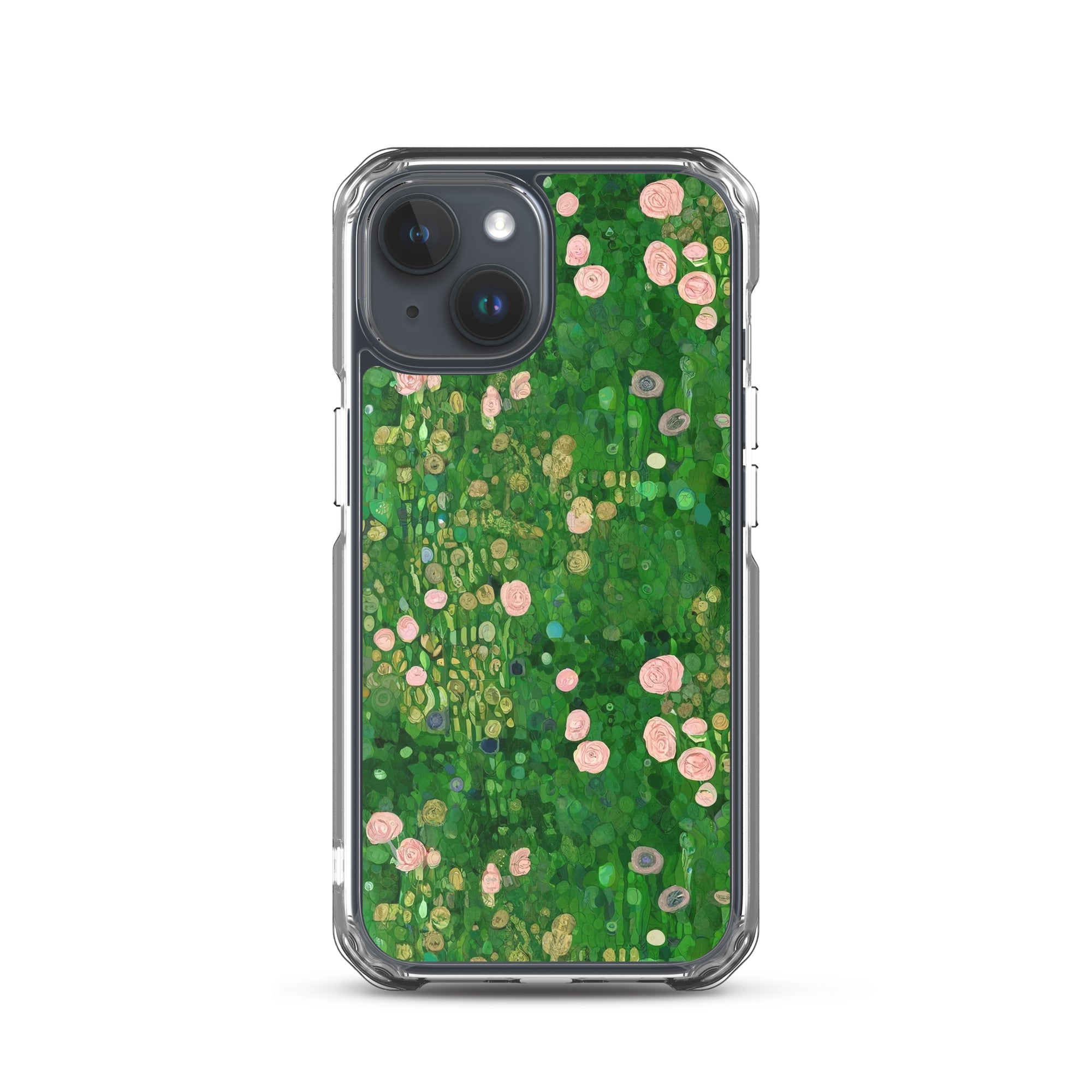 Gustav Klimt 'Rosebushes under the Trees' Famous Painting iPhone® Case | Clear Art Case for iPhone®