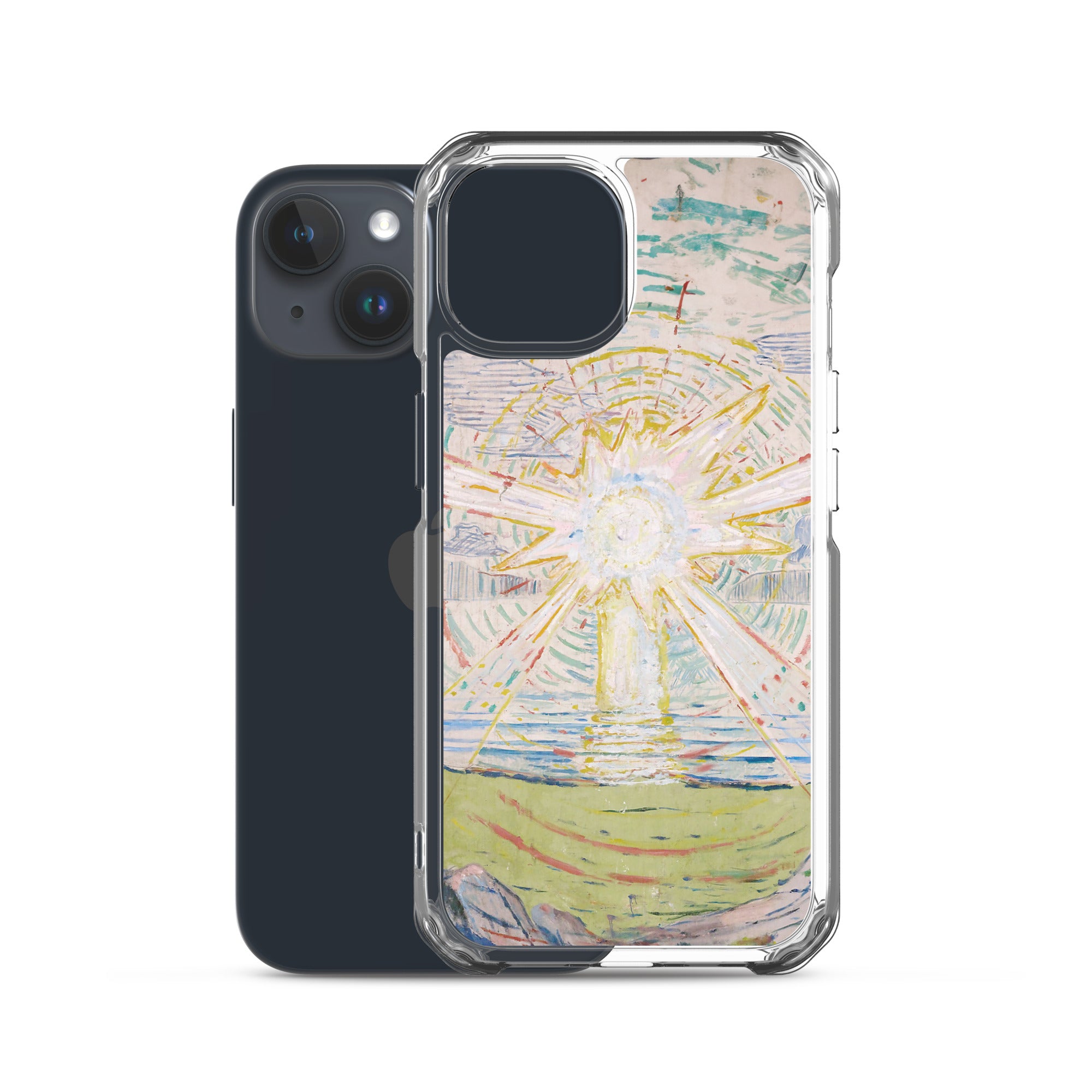 Edvard Munch „Die Sonne“, berühmtes Gemälde, iPhone®-Hülle | Transparente Kunsthülle für iPhone®