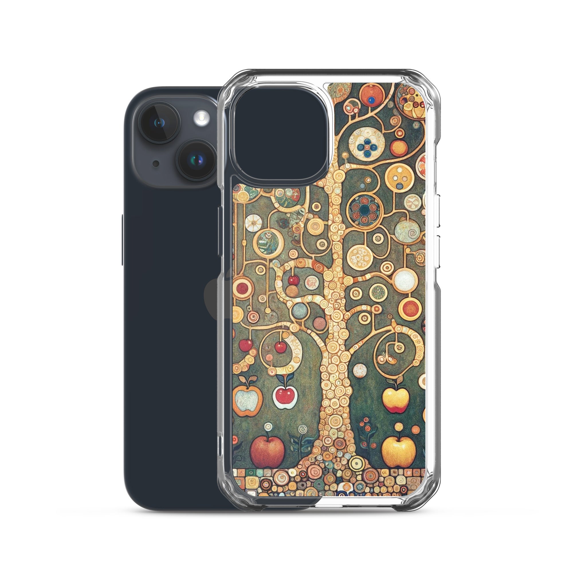 Gustav Klimt „Apfelbaum I“ Berühmtes Gemälde iPhone® Hülle | Transparente Kunsthülle für iPhone®