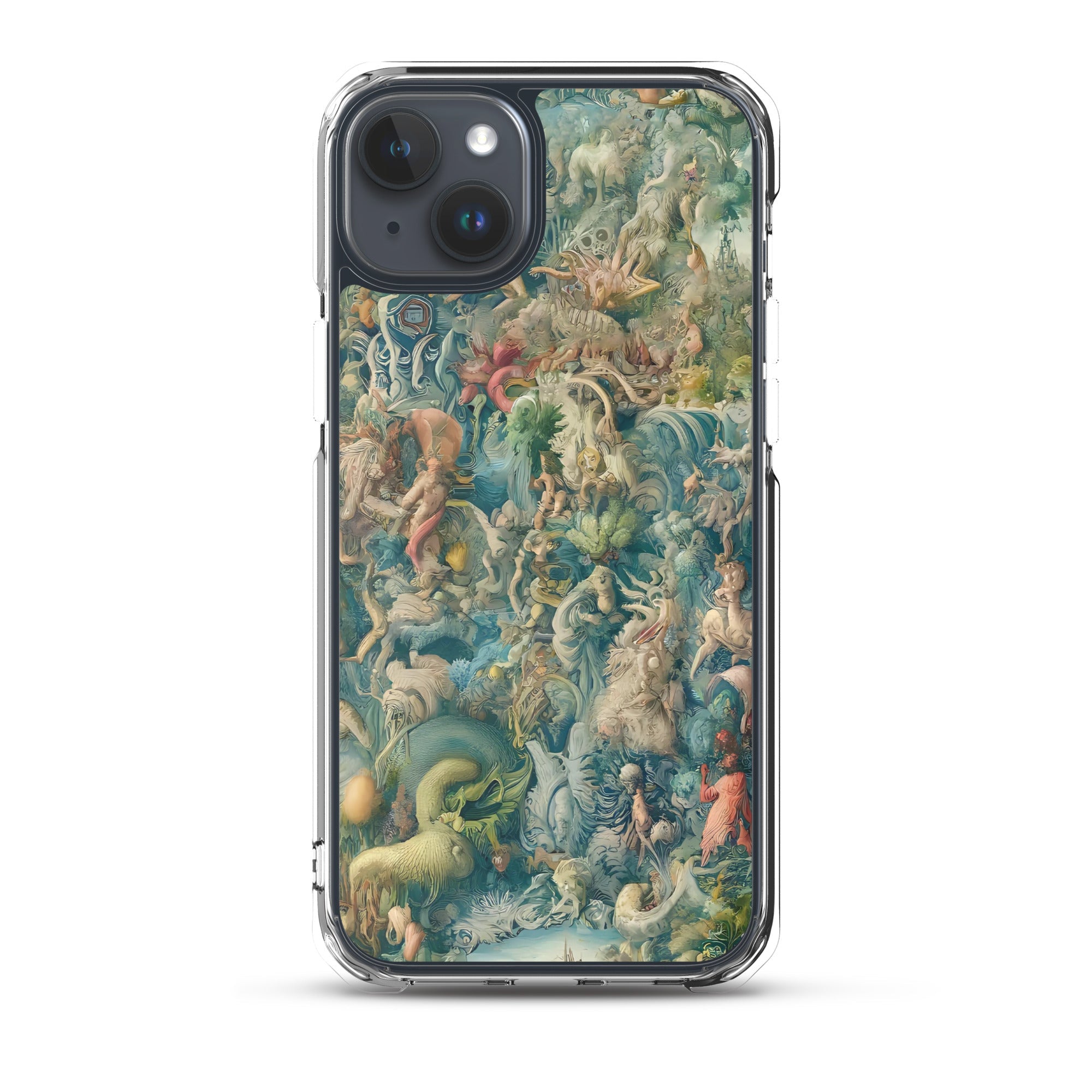 Hieronymus Bosch „Der Garten der Lüste“, berühmtes Gemälde, iPhone®-Hülle | Transparente Kunsthülle für iPhone®