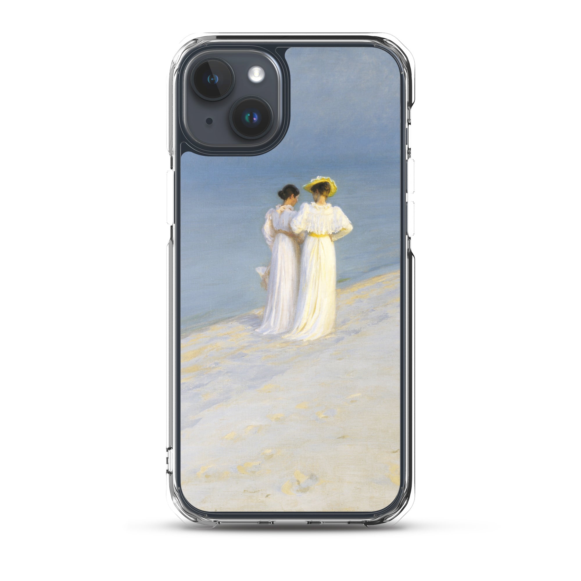 P.S. Krøyer 'Summer Evening on Skagen's Southern Beach' Famous Painting iPhone® Case | Clear Art Case for iPhone®