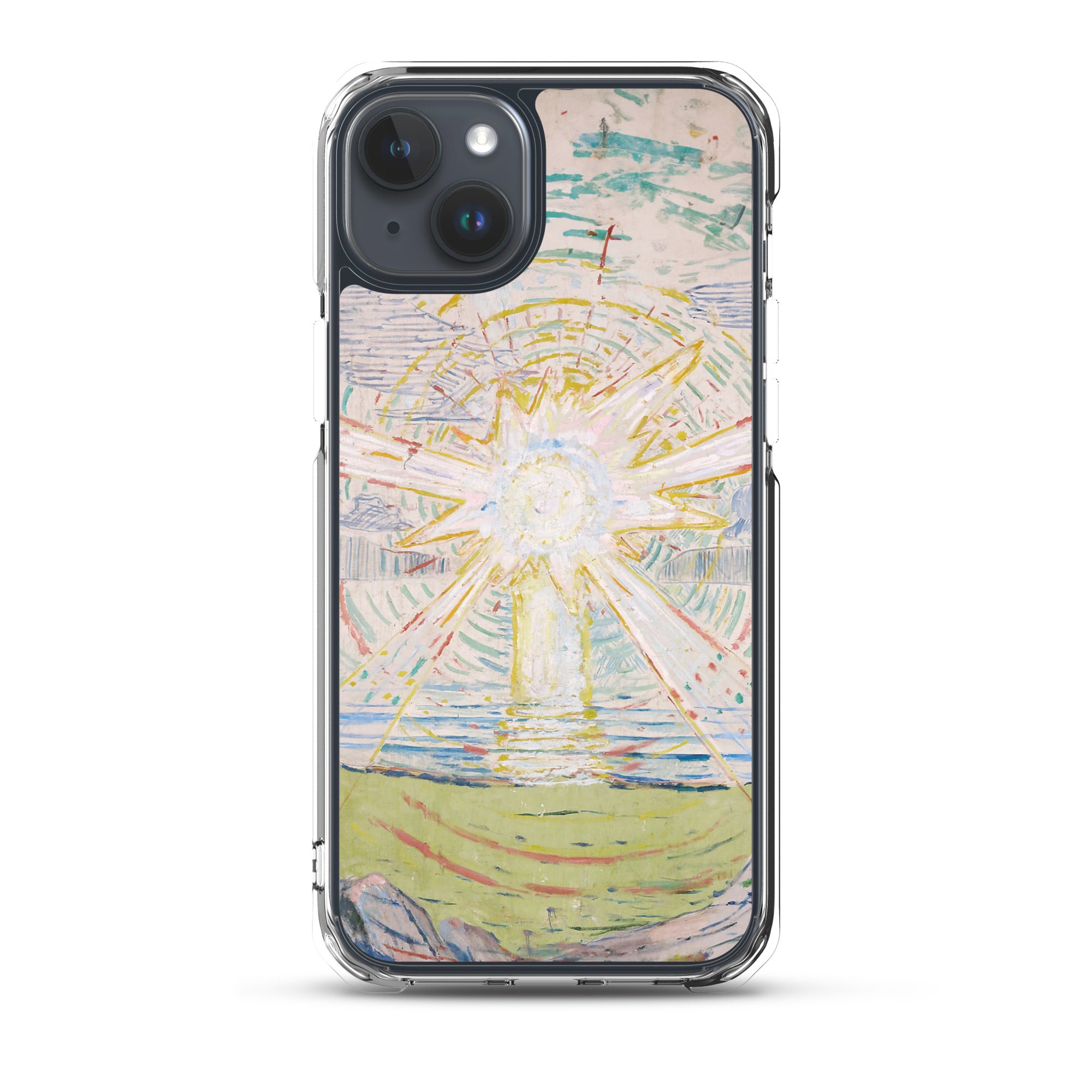 Edvard Munch „Die Sonne“, berühmtes Gemälde, iPhone®-Hülle | Transparente Kunsthülle für iPhone®