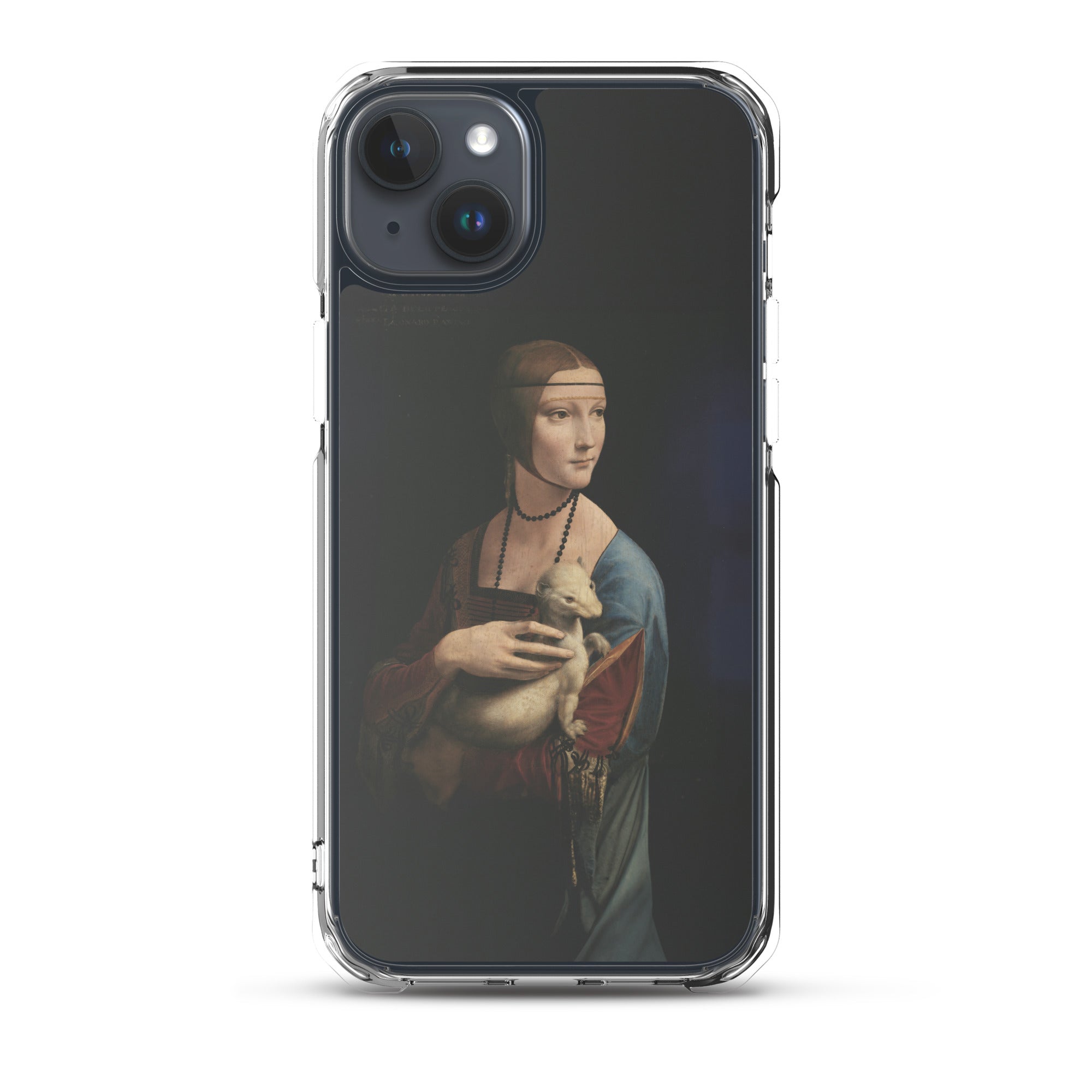 Leonardo da Vinci „Dame mit dem Hermelin“, berühmtes Gemälde, iPhone®-Hülle | Transparente Kunsthülle für iPhone®