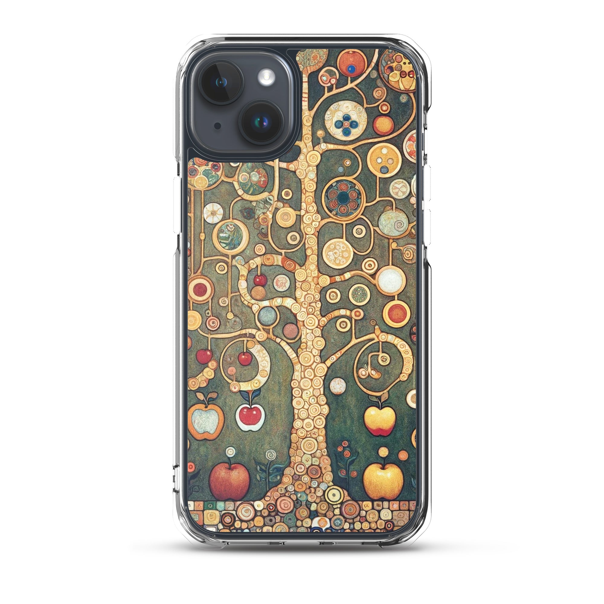 Gustav Klimt „Apfelbaum I“ Berühmtes Gemälde iPhone® Hülle | Transparente Kunsthülle für iPhone®