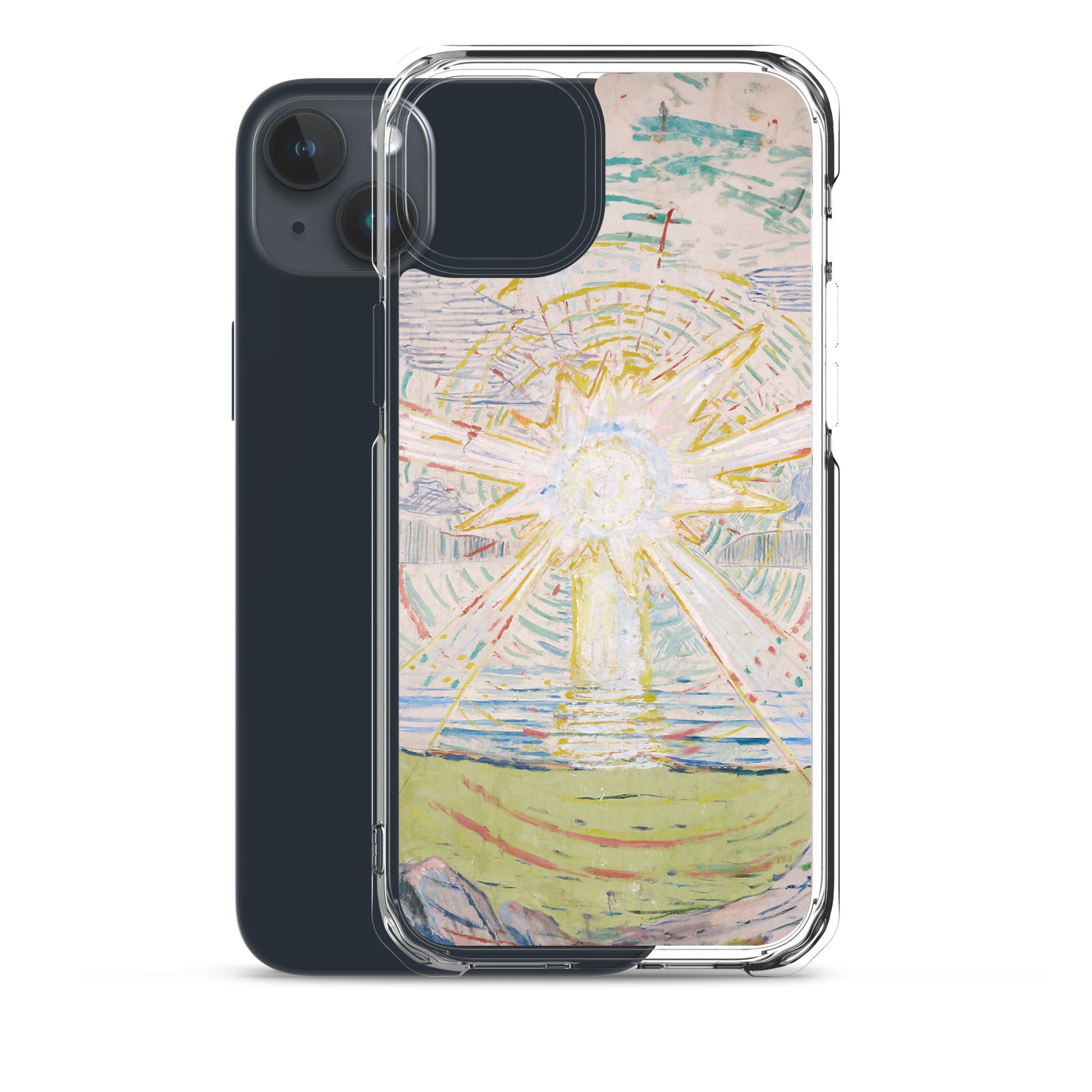 Edvard Munch „Die Sonne“, berühmtes Gemälde, iPhone®-Hülle | Transparente Kunsthülle für iPhone®