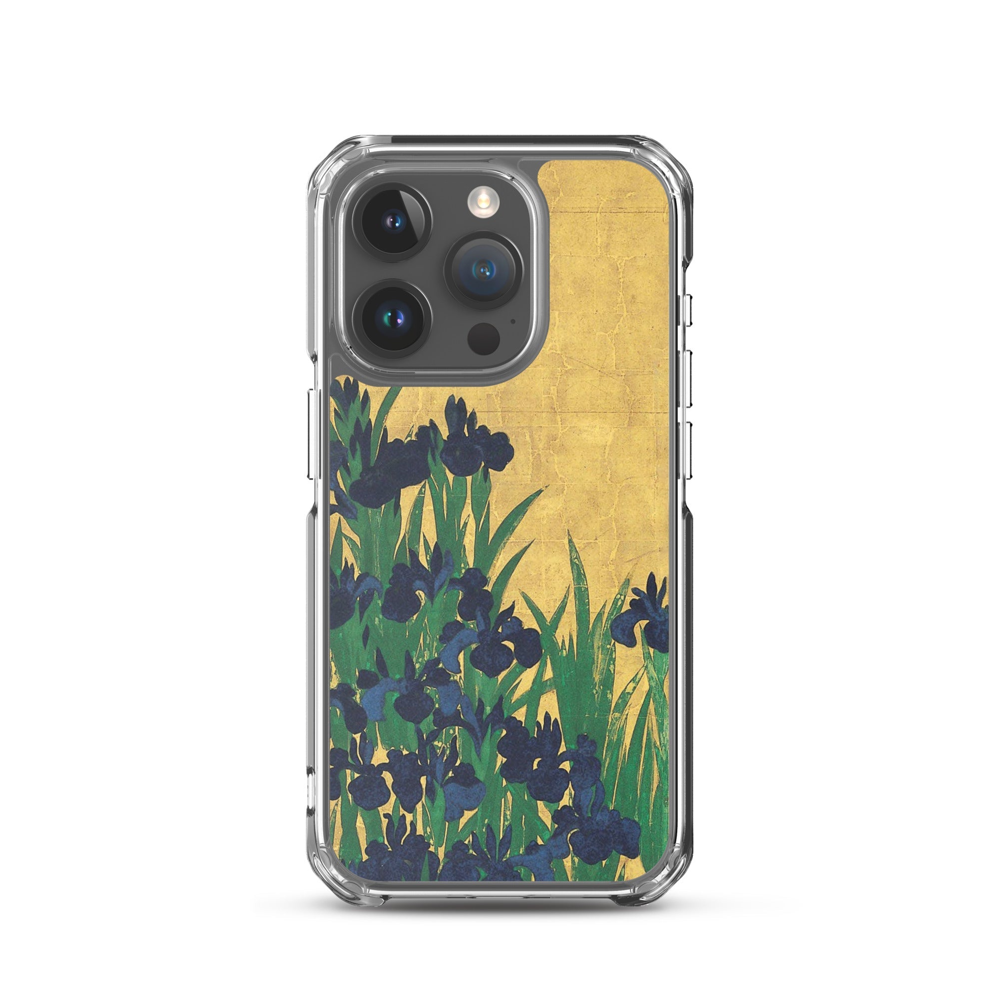 Ogata Kōrin ‘Irises’ Famous Painting iPhone® Case | Clear Art Case for iPhone®