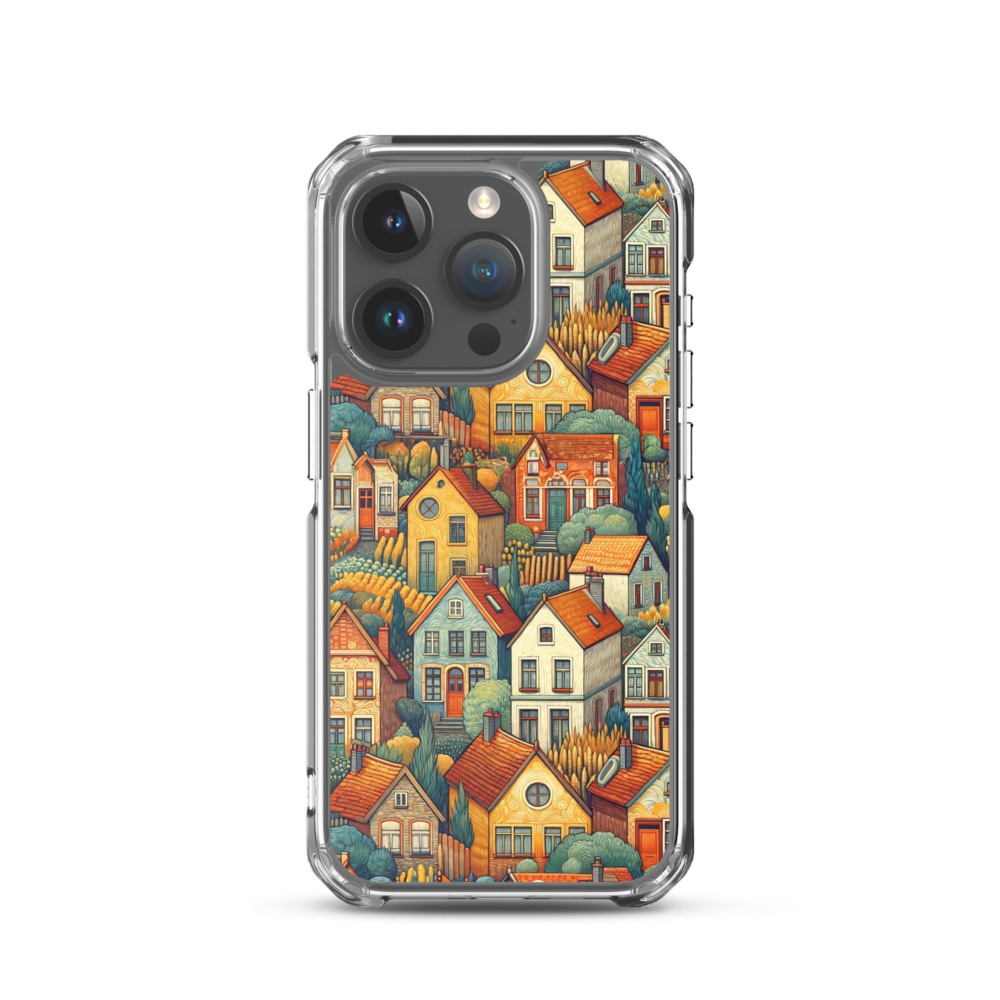 Famous Painting iPhone® Case | Clear Art Case for iPhone® Vincent van Gogh 'Houses at Auvers'