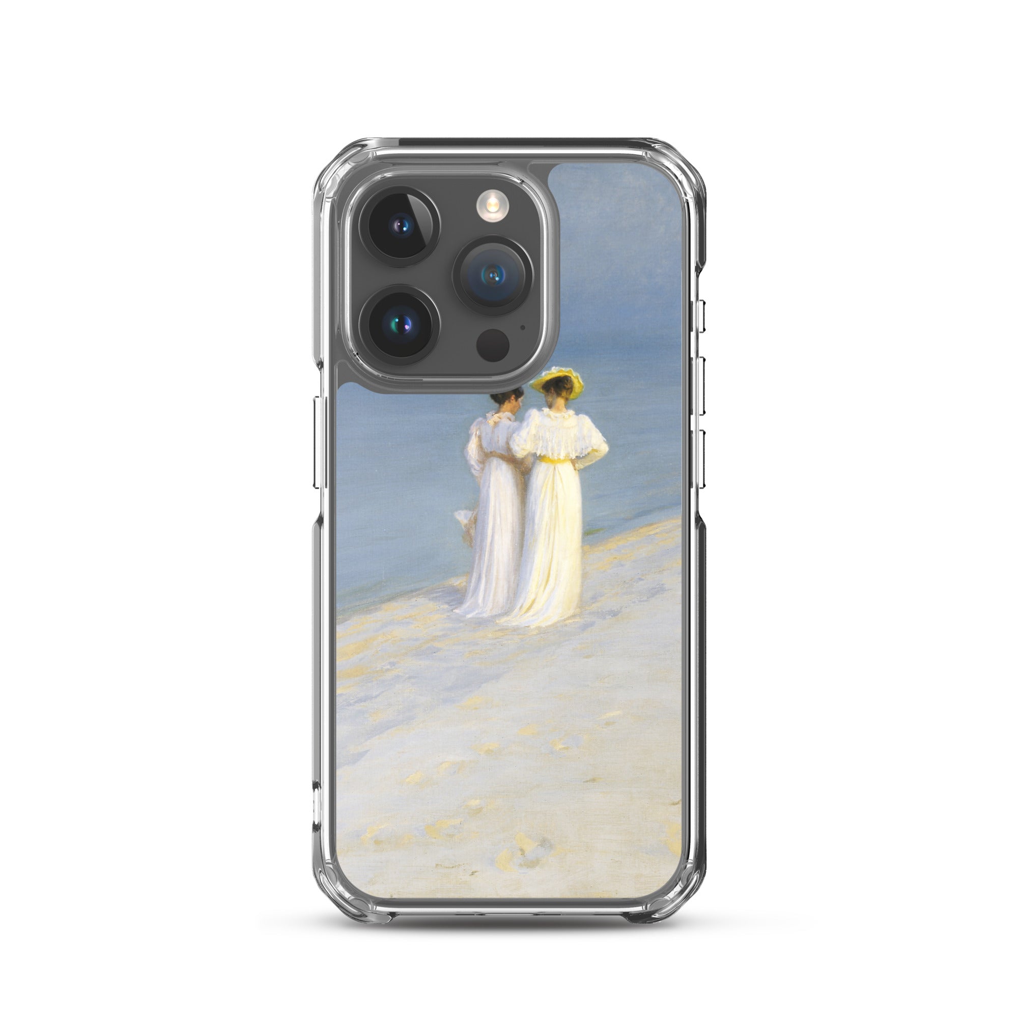 PS Krøyer „Sommerabend am Südstrand von Skagen“ – berühmtes Gemälde – iPhone®-Hülle | Transparente Kunsthülle für iPhone®