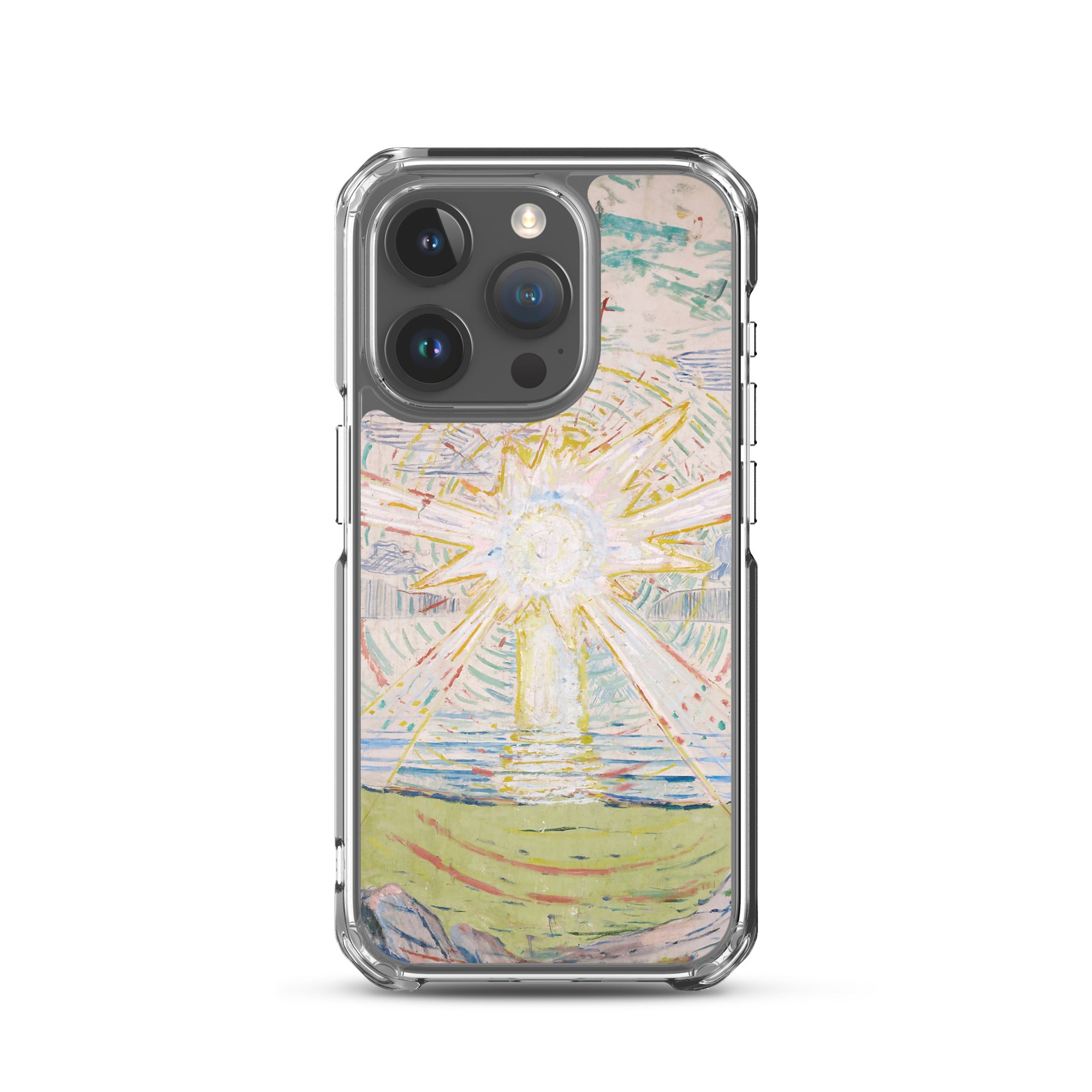 Edvard Munch „Die Sonne“, berühmtes Gemälde, iPhone®-Hülle | Transparente Kunsthülle für iPhone®