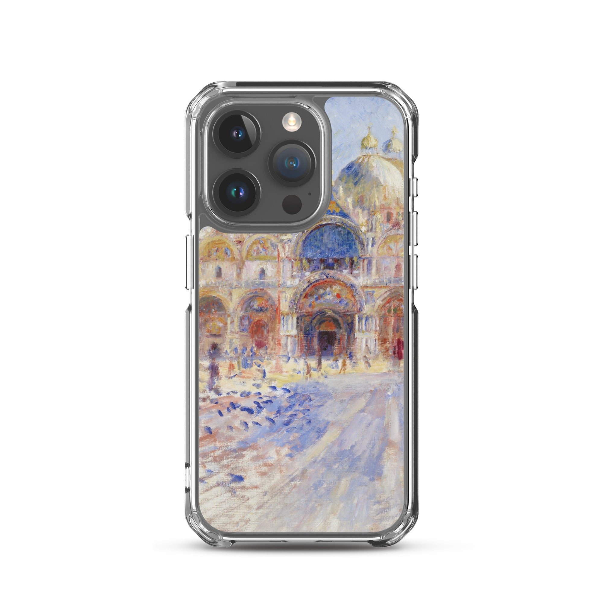 Pierre-Auguste Renoir 'The Piazza San Marco, Venice' Famous Painting iPhone® Case | Clear Art Case for iPhone®