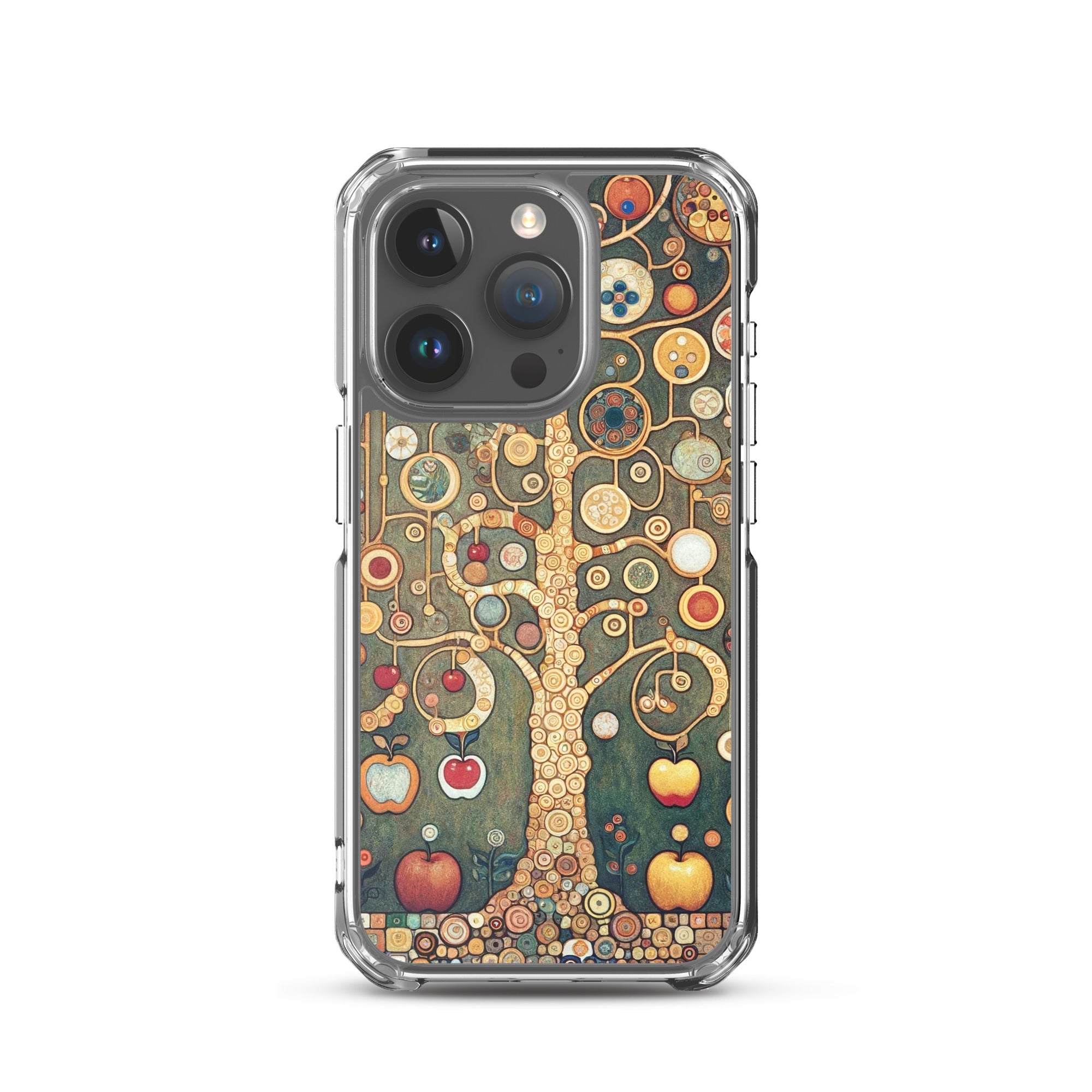 Gustav Klimt „Apfelbaum I“ Berühmtes Gemälde iPhone® Hülle | Transparente Kunsthülle für iPhone®