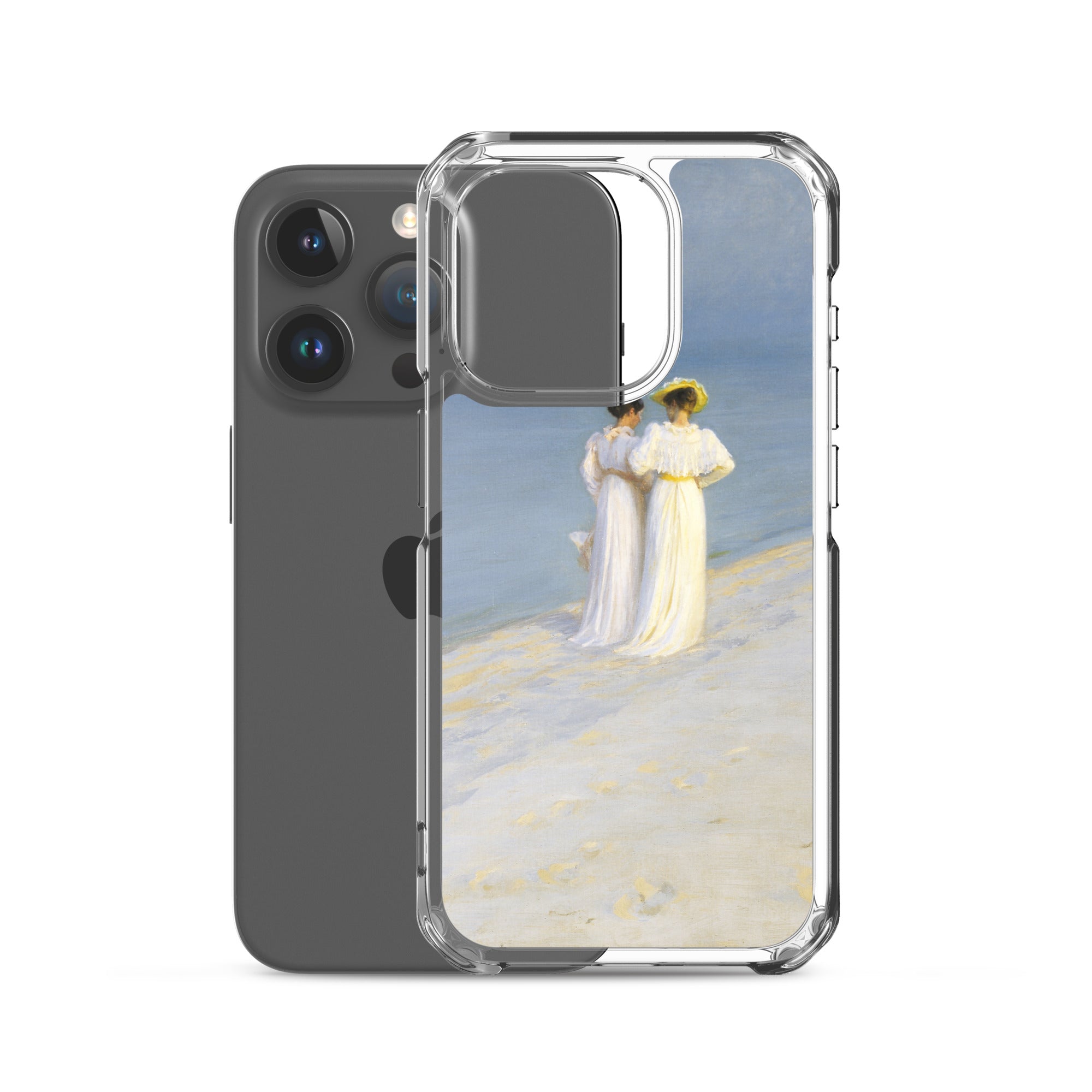 P.S. Krøyer 'Summer Evening on Skagen's Southern Beach' Famous Painting iPhone® Case | Clear Art Case for iPhone®