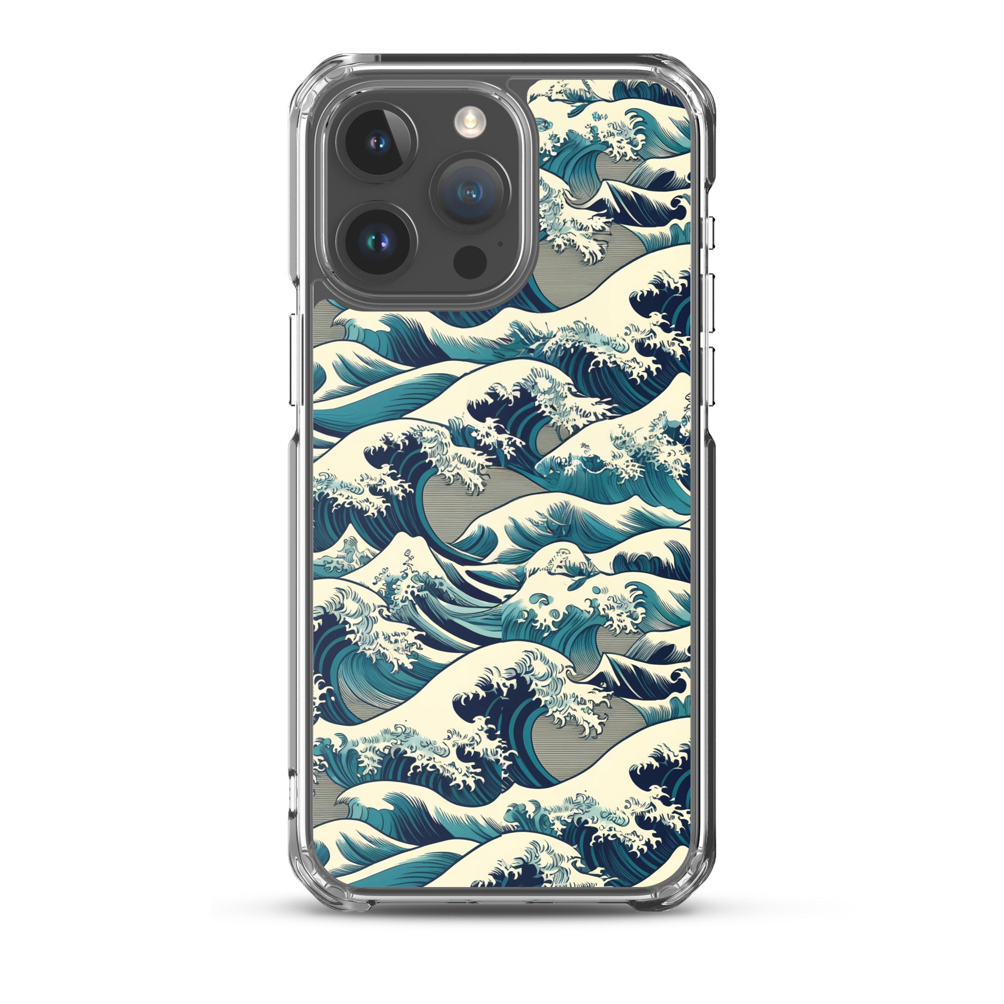 Hokusai „Die große Welle vor Kanagawa“ – berühmtes Gemälde – iPhone®-Hülle | Transparente Kunsthülle für iPhone®