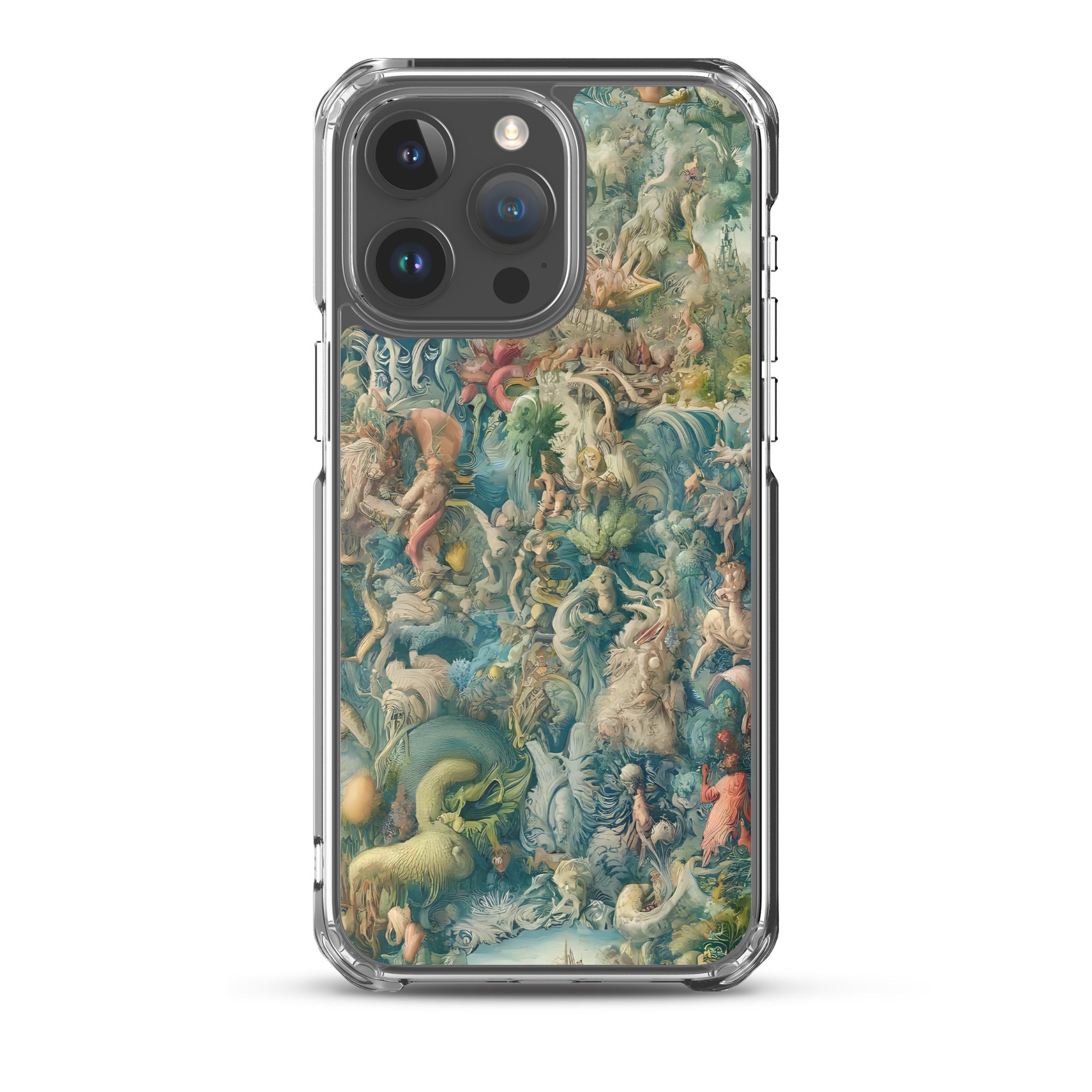 Hieronymus Bosch „Der Garten der Lüste“, berühmtes Gemälde, iPhone®-Hülle | Transparente Kunsthülle für iPhone®