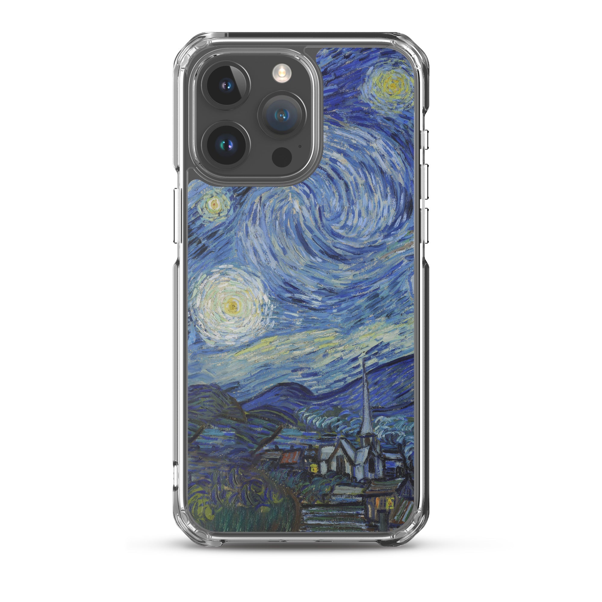 iPhone®-Hülle „Sternennacht“ von Vincent van Gogh, berühmtes Gemälde | Transparente Kunsthülle für iPhone®