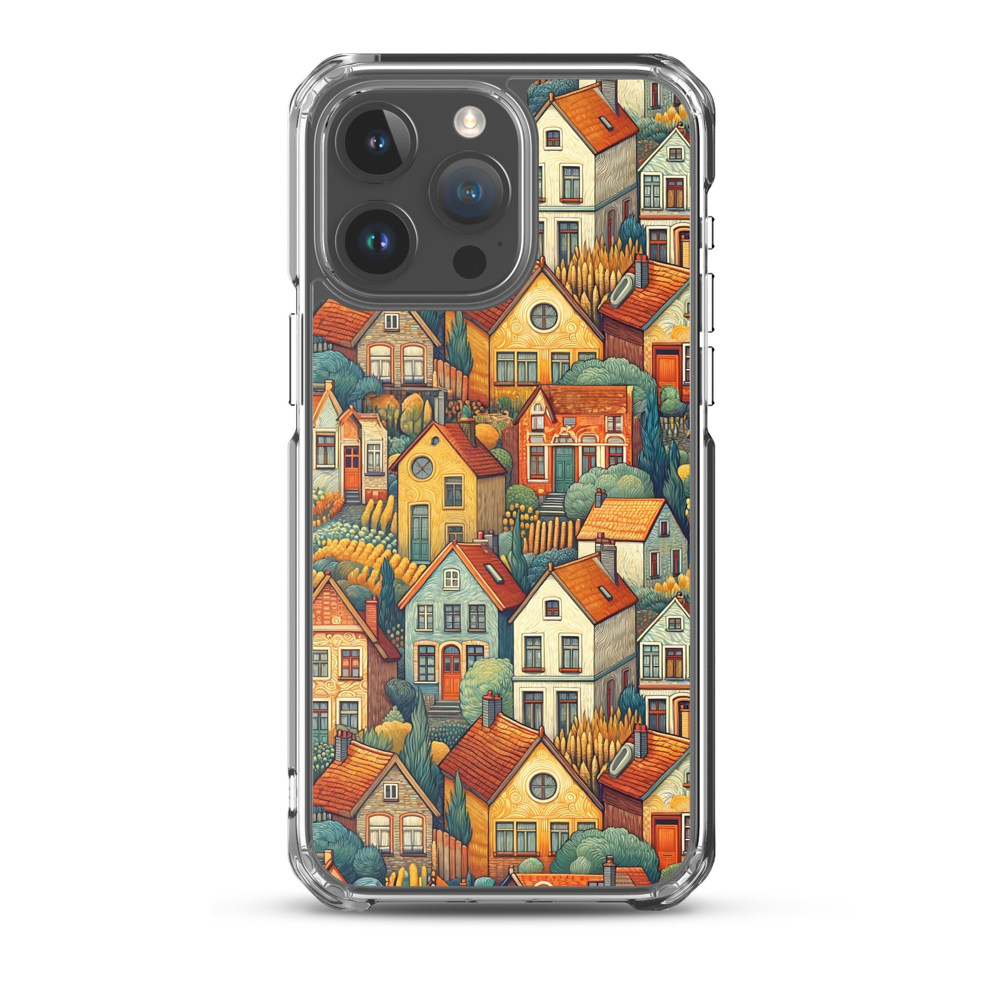 Famous Painting iPhone® Case | Clear Art Case for iPhone® Vincent van Gogh 'Houses at Auvers'