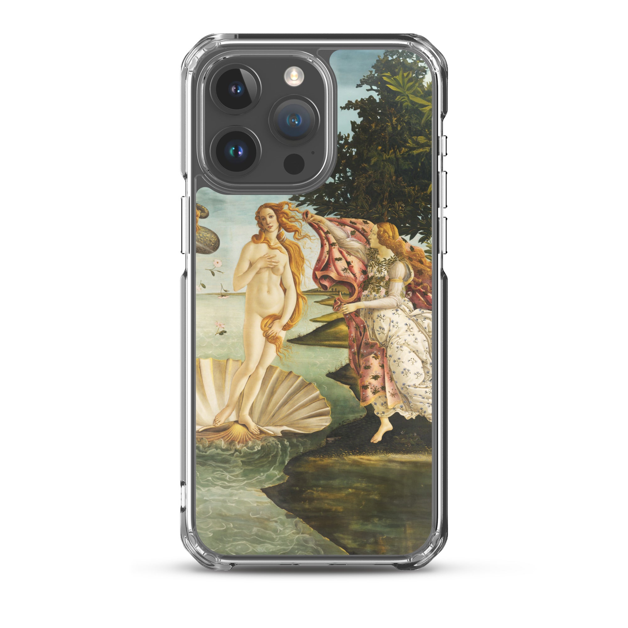 Sandro Botticellis berühmtes Gemälde „Die Geburt der Venus“ – iPhone®-Hülle | Transparente Kunsthülle für iPhone®