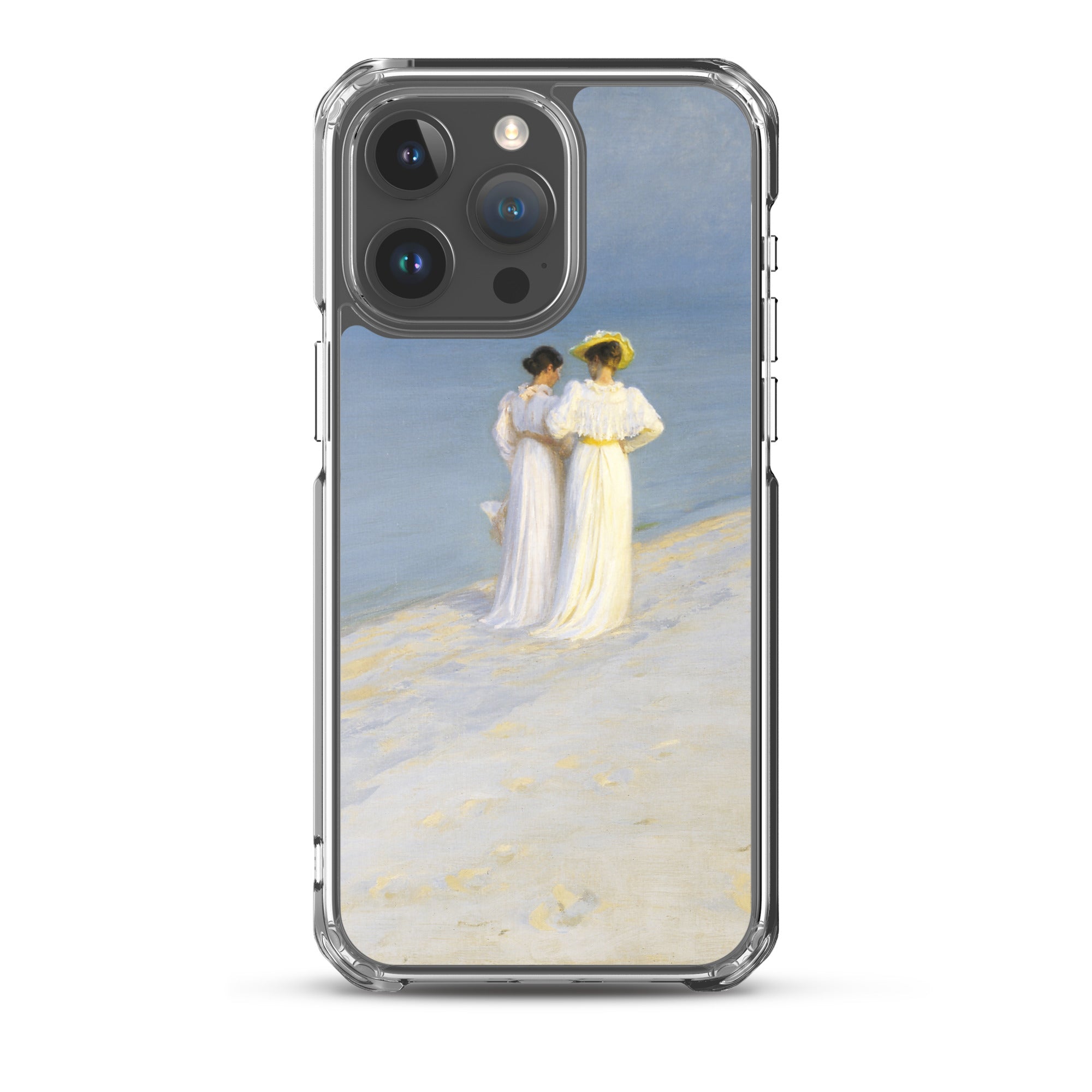 P.S. Krøyer 'Summer Evening on Skagen's Southern Beach' Famous Painting iPhone® Case | Clear Art Case for iPhone®