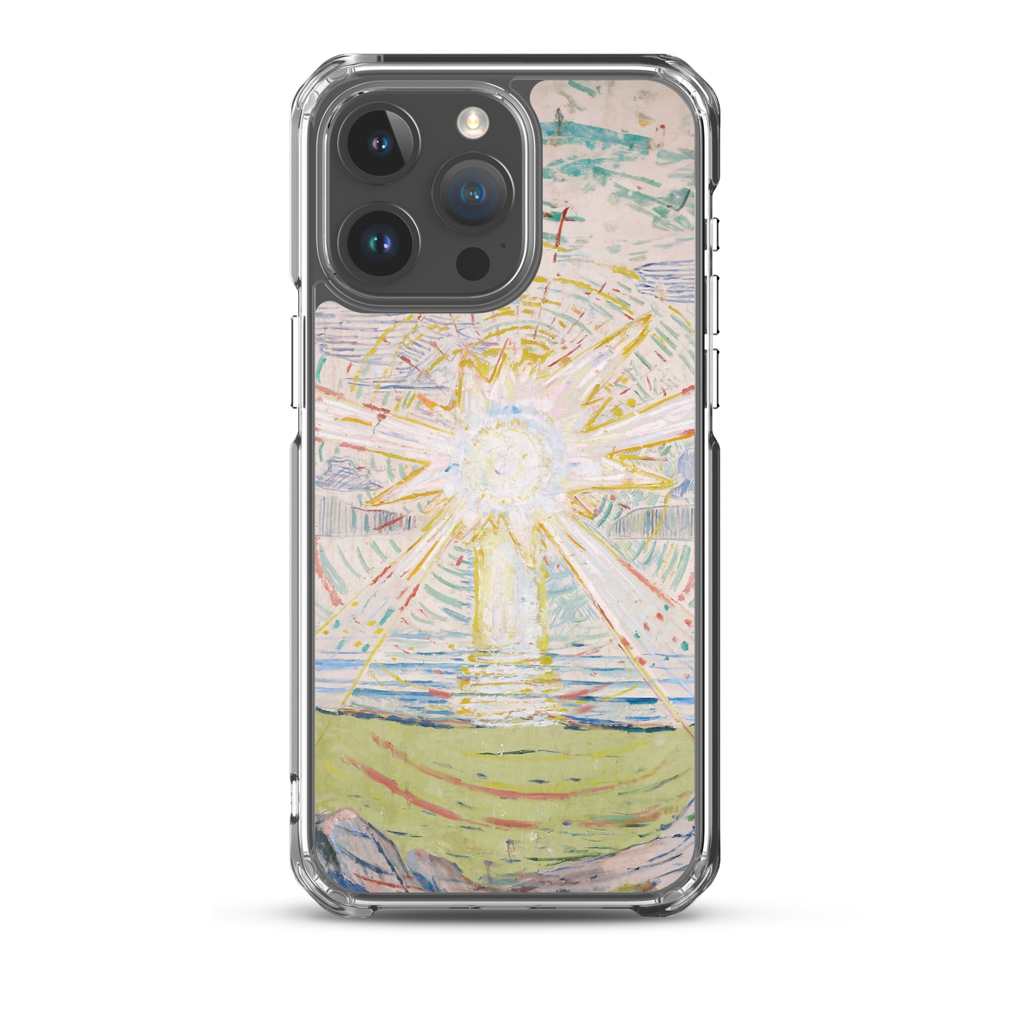 Edvard Munch „Die Sonne“, berühmtes Gemälde, iPhone®-Hülle | Transparente Kunsthülle für iPhone®