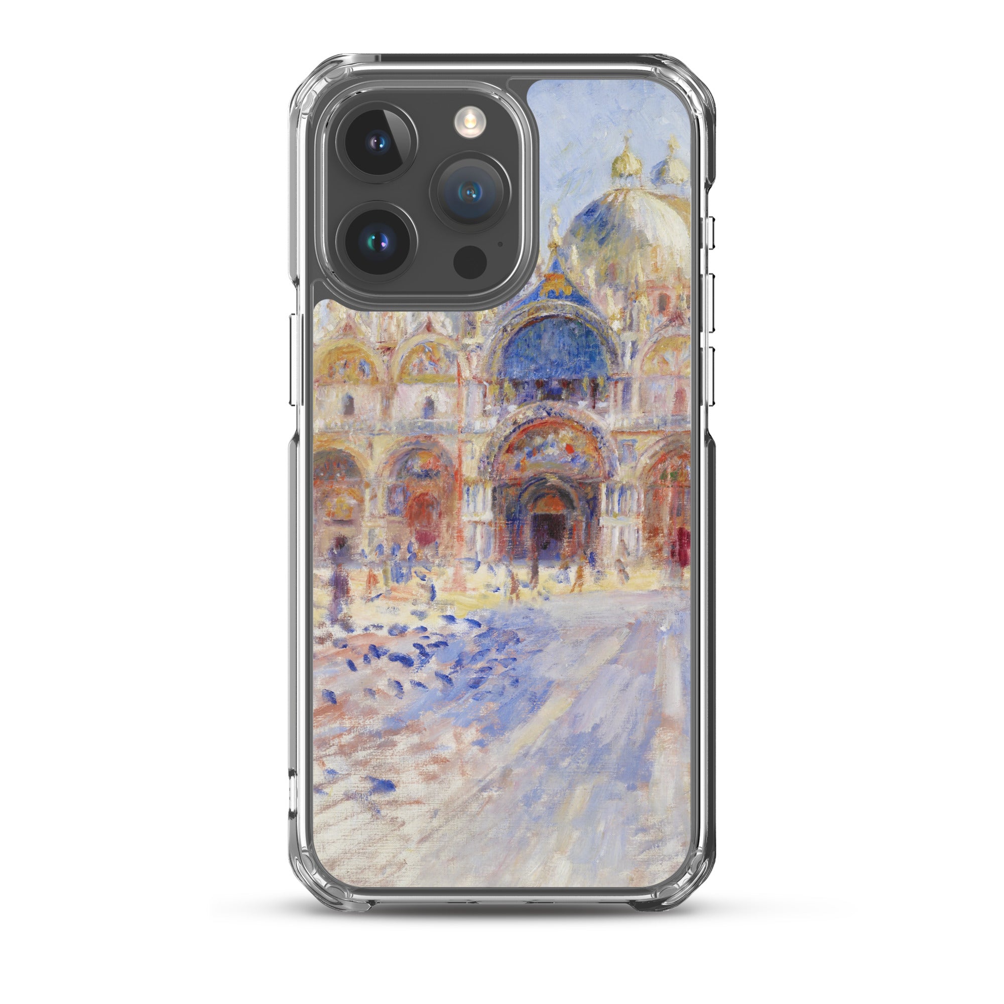 Pierre-Auguste Renoir 'The Piazza San Marco, Venice' Famous Painting iPhone® Case | Clear Art Case for iPhone®