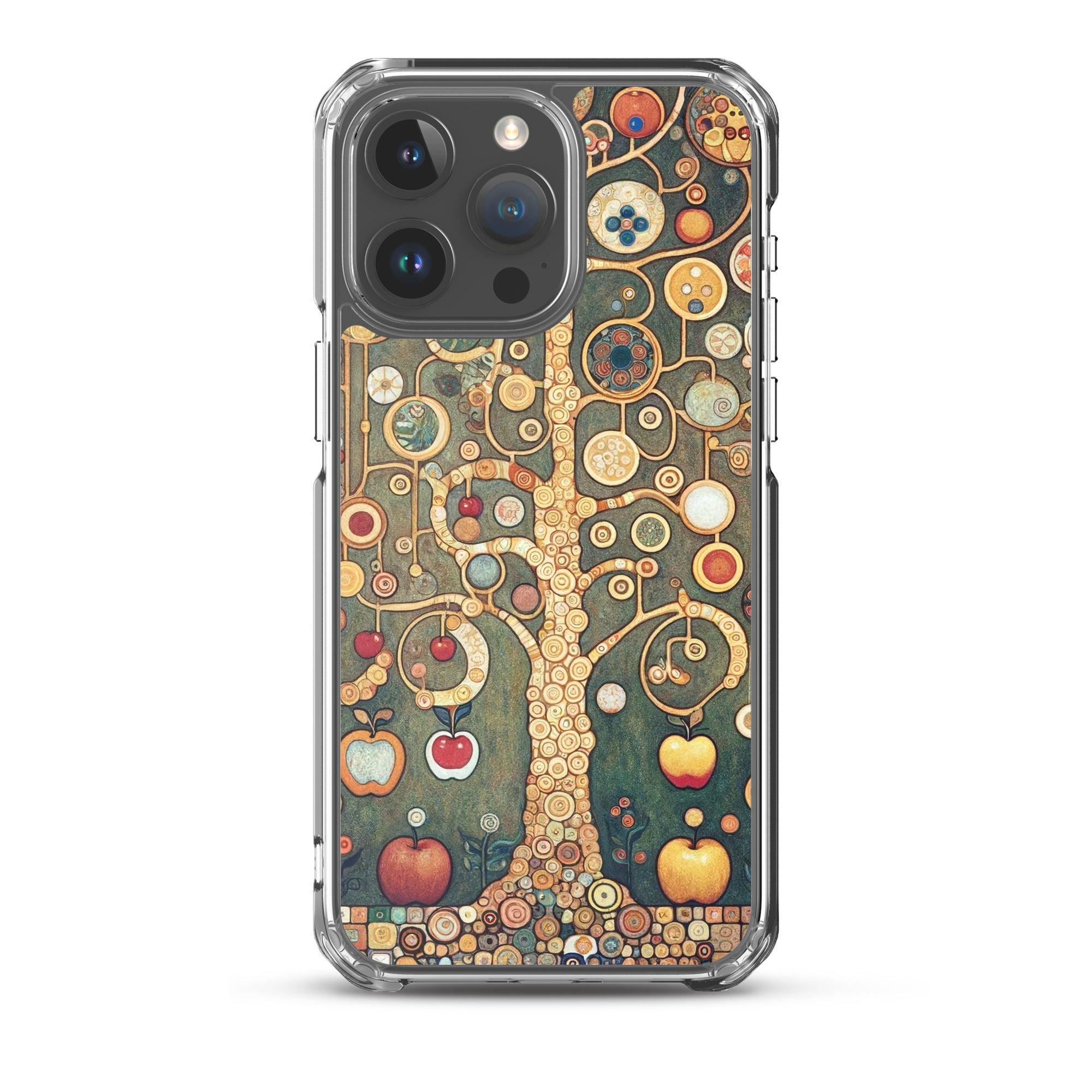 Gustav Klimt „Apfelbaum I“ Berühmtes Gemälde iPhone® Hülle | Transparente Kunsthülle für iPhone®