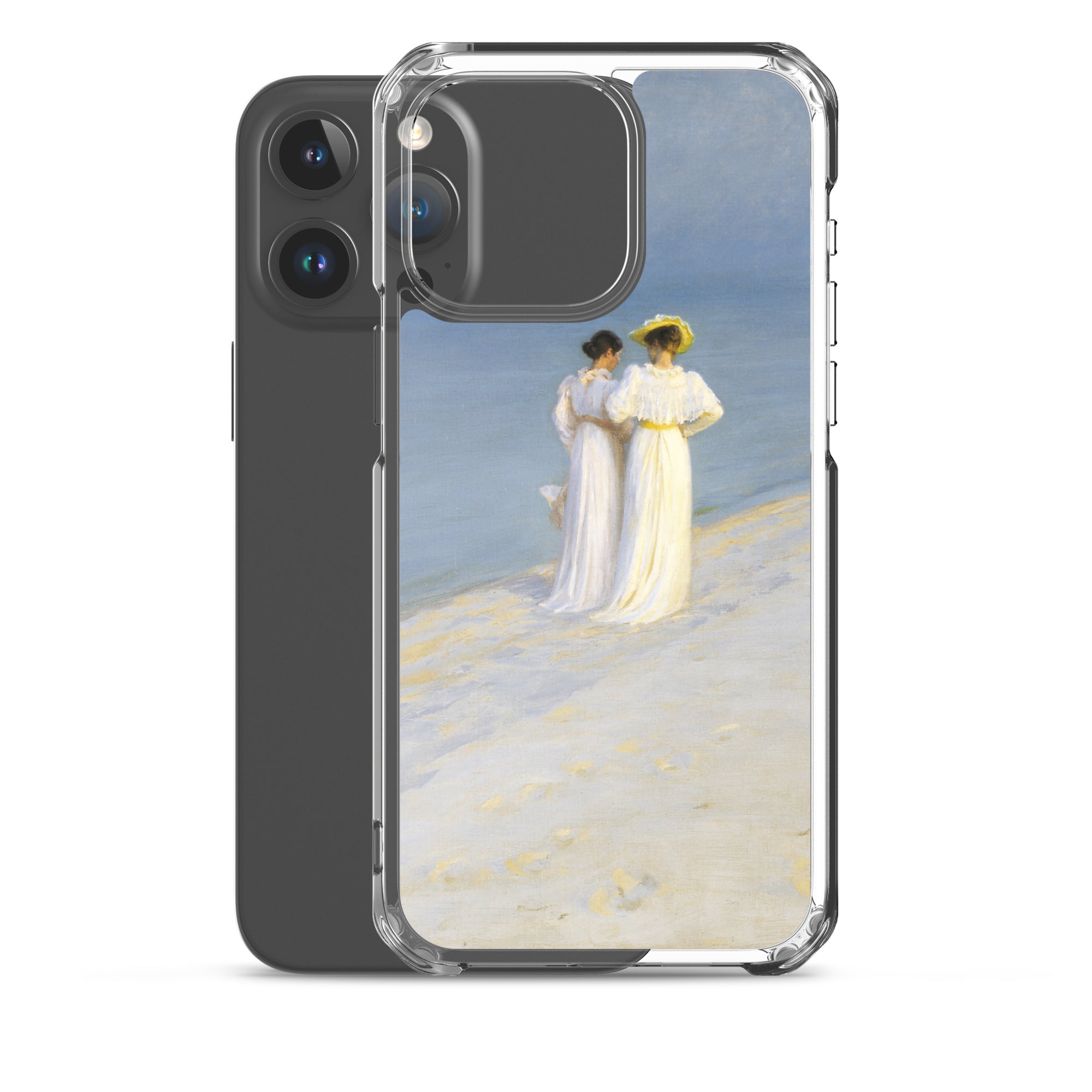 P.S. Krøyer 'Summer Evening on Skagen's Southern Beach' Famous Painting iPhone® Case | Clear Art Case for iPhone®