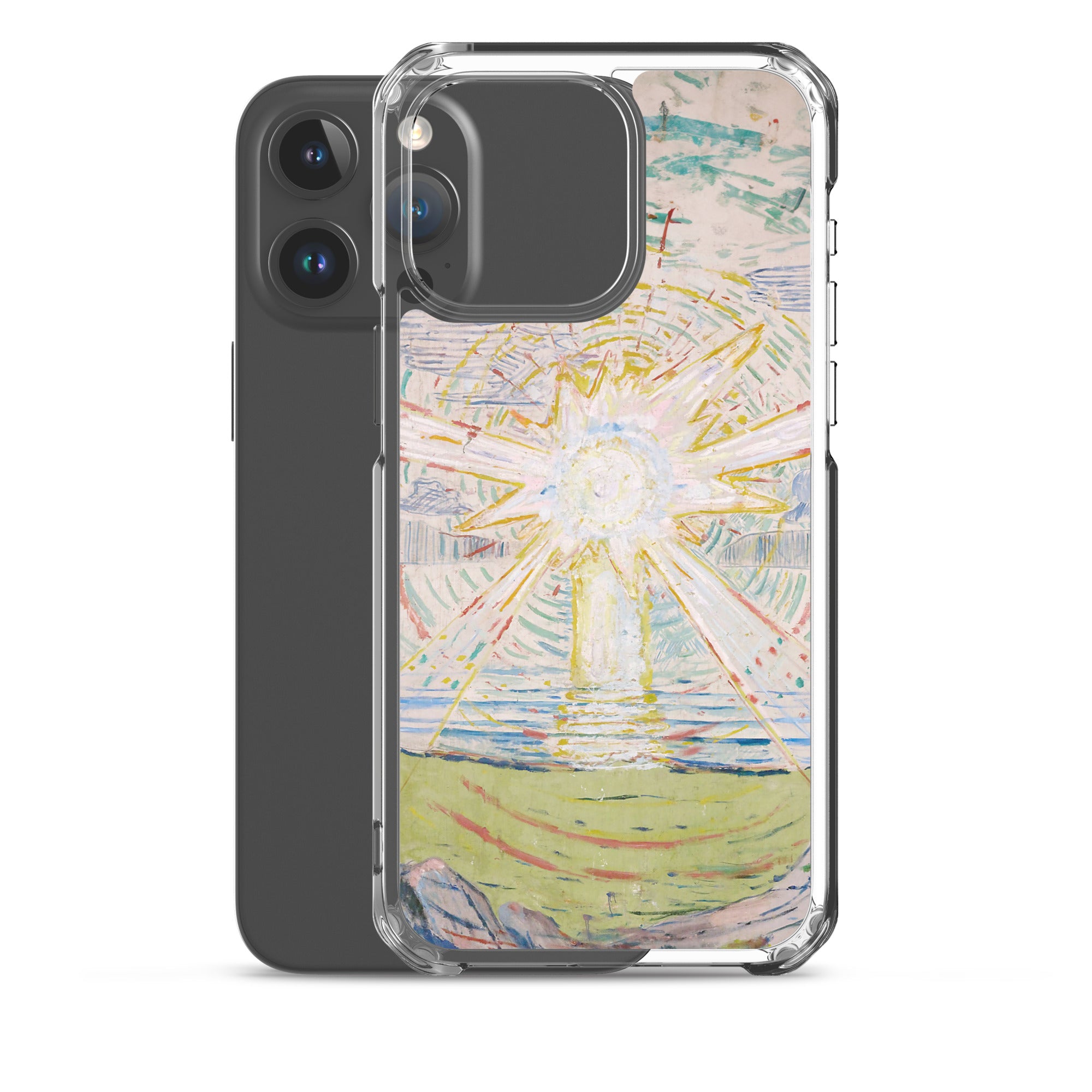 Edvard Munch „Die Sonne“, berühmtes Gemälde, iPhone®-Hülle | Transparente Kunsthülle für iPhone®