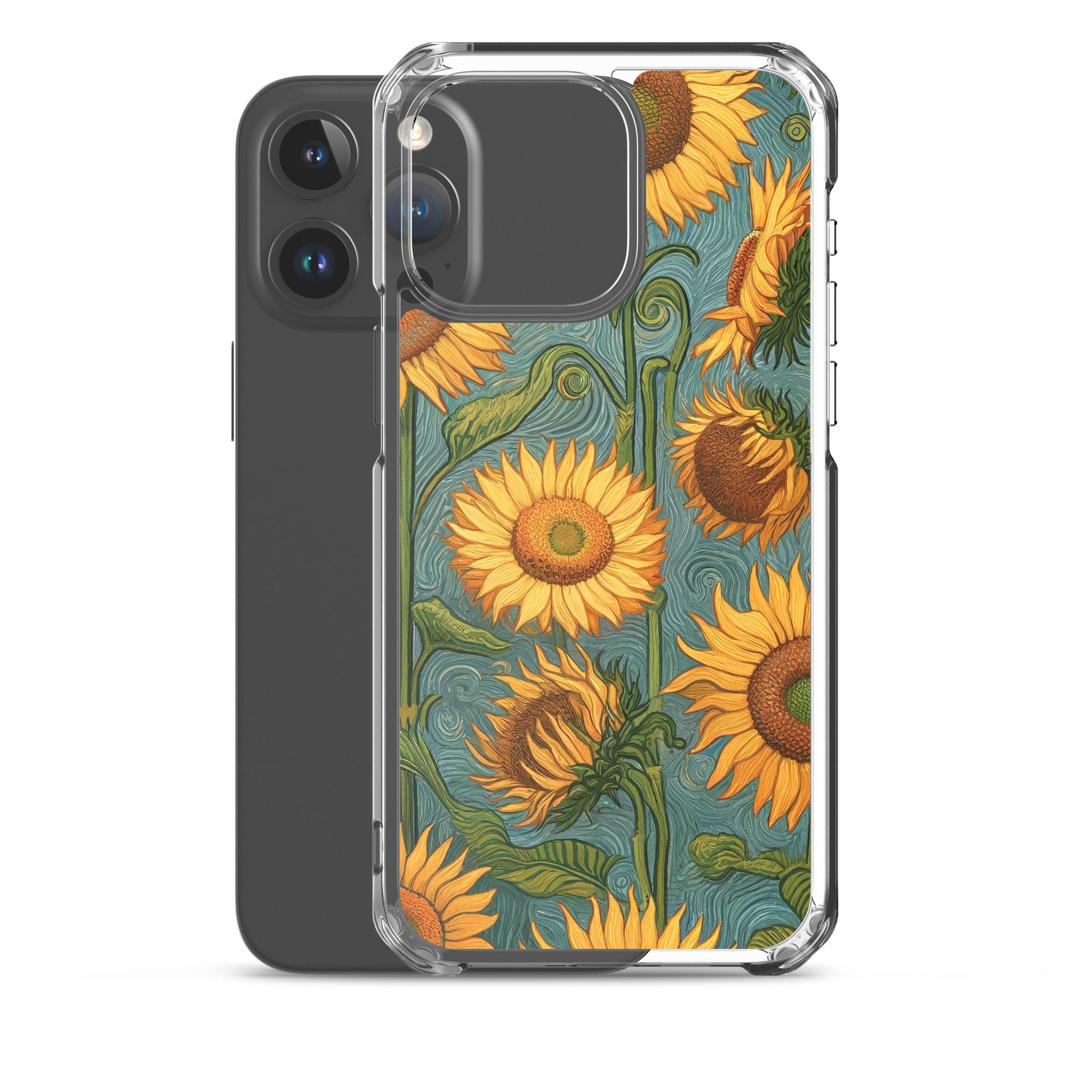 Vincent van Goghs berühmtes Gemälde „Sonnenblumen“ – iPhone®-Hülle | Transparente Kunsthülle für iPhone®