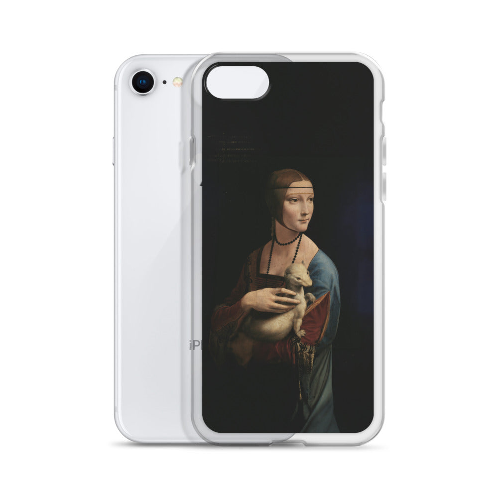 Leonardo da Vinci „Dame mit dem Hermelin“, berühmtes Gemälde, iPhone®-Hülle | Transparente Kunsthülle für iPhone®