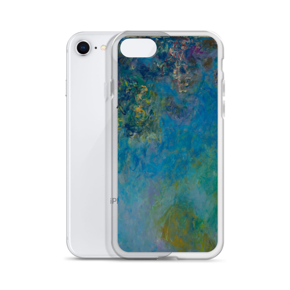 Claude Monet 'Wisteria' Famous Painting iPhone® Case | Clear Art Case for iPhone®