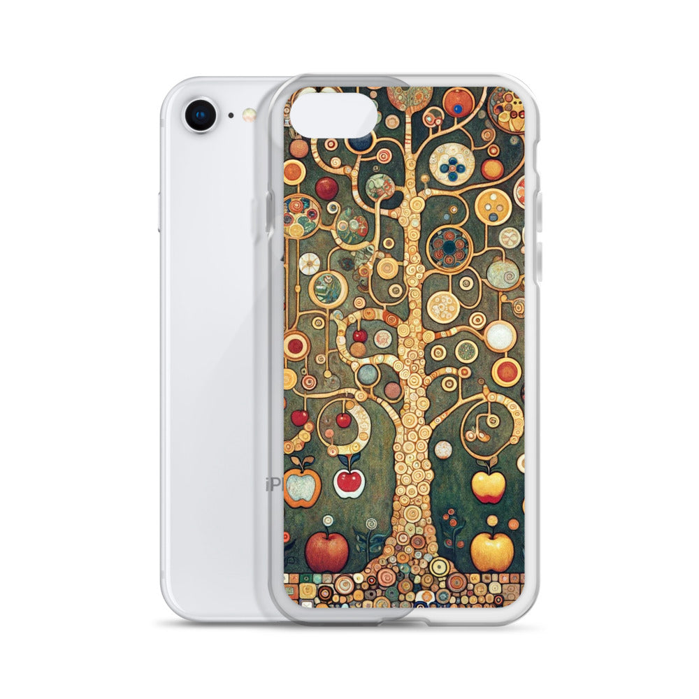 Gustav Klimt „Apfelbaum I“ Berühmtes Gemälde iPhone® Hülle | Transparente Kunsthülle für iPhone®