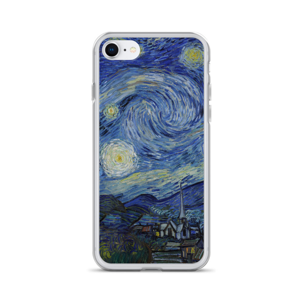 iPhone®-Hülle „Sternennacht“ von Vincent van Gogh, berühmtes Gemälde | Transparente Kunsthülle für iPhone®