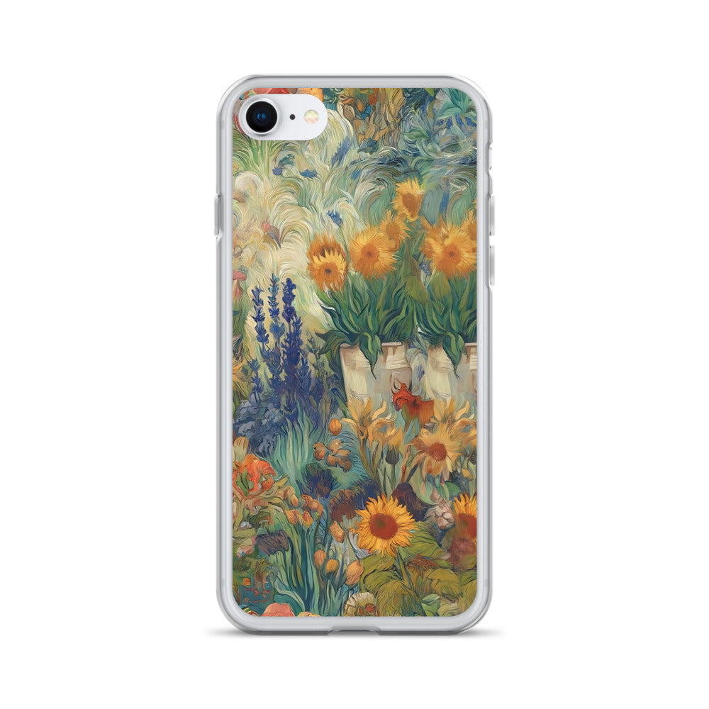 Vincent van Goghs berühmtes Gemälde „Garten in Arles“ – iPhone®-Hülle | Transparente Kunsthülle für iPhone®