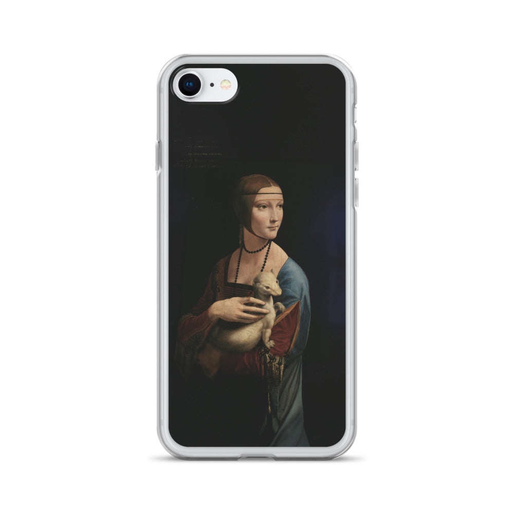 Leonardo da Vinci 'Lady with an Ermine' Famous Painting iPhone® Case | Clear Art Case for iPhone®