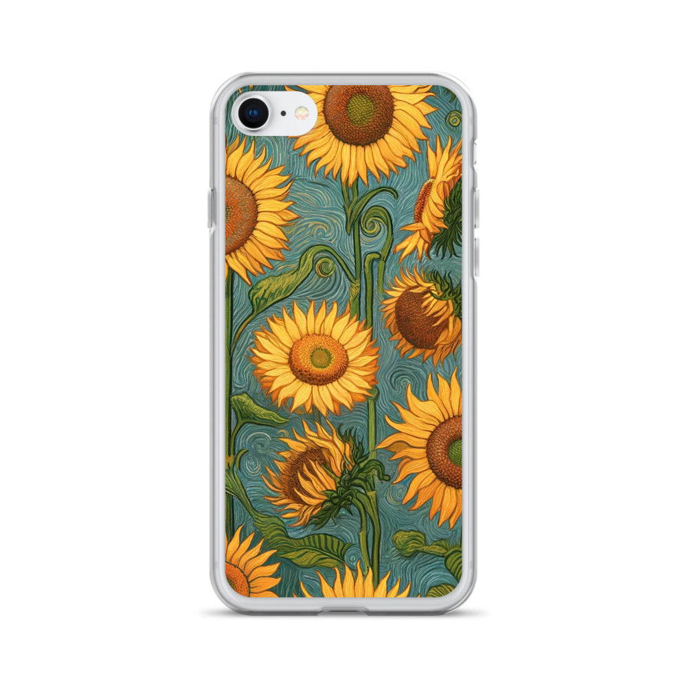 Vincent van Gogh 'Sunflowers' Famous Painting iPhone® Case | Clear Art Case for iPhone®