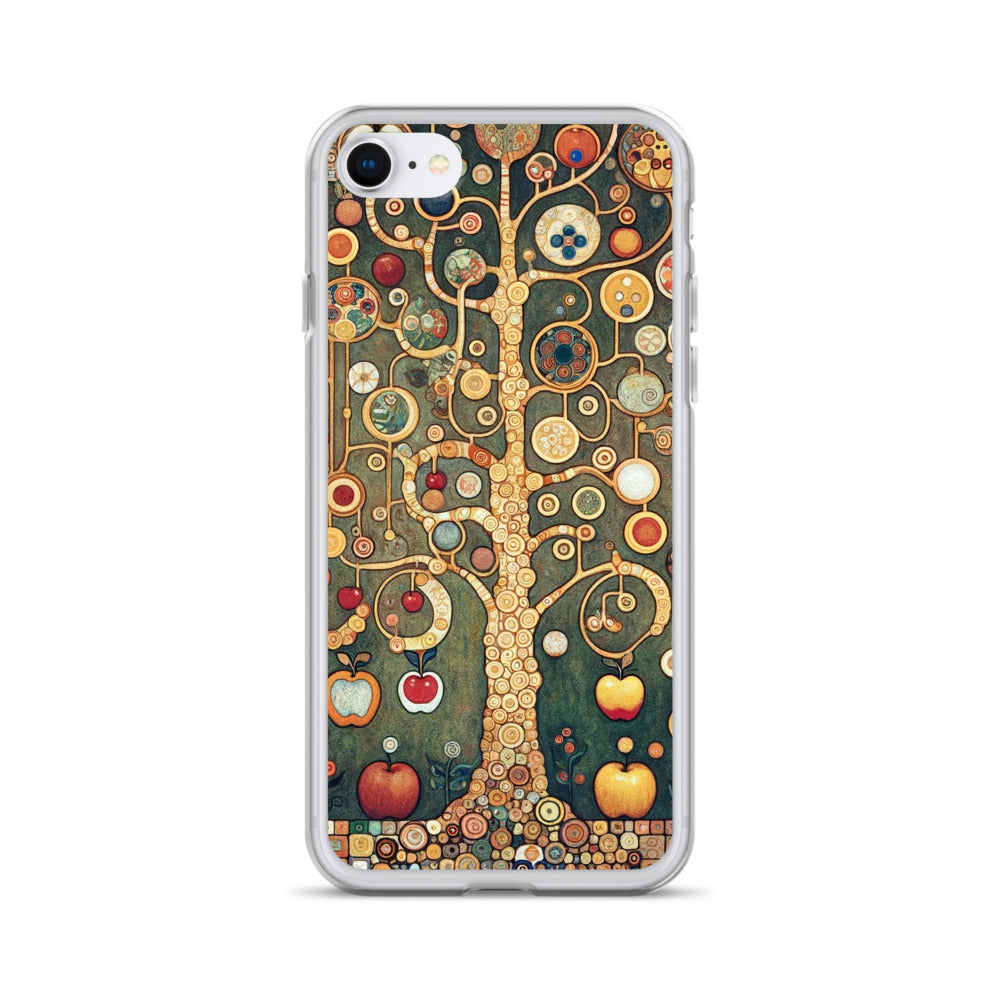 Gustav Klimt „Apfelbaum I“ Berühmtes Gemälde iPhone® Hülle | Transparente Kunsthülle für iPhone®