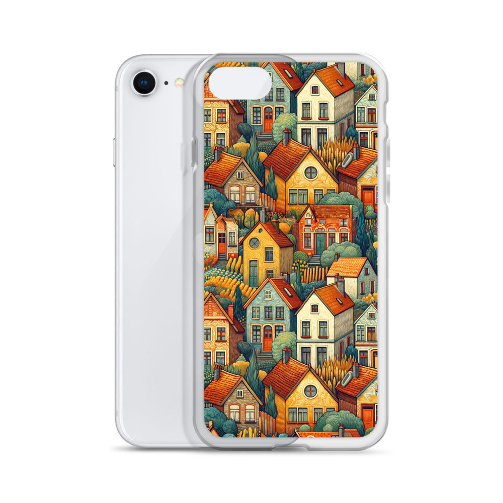 Famous Painting iPhone® Case | Clear Art Case for iPhone® Vincent van Gogh 'Houses at Auvers'