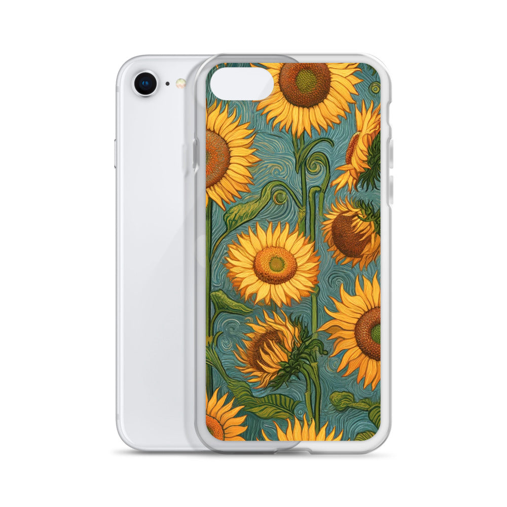 Vincent van Goghs berühmtes Gemälde „Sonnenblumen“ – iPhone®-Hülle | Transparente Kunsthülle für iPhone®