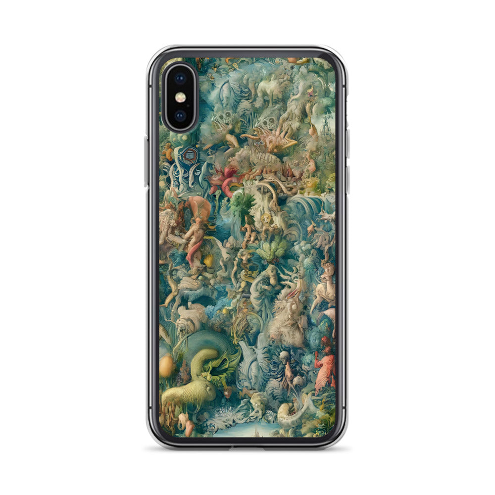 Hieronymus Bosch „Der Garten der Lüste“, berühmtes Gemälde, iPhone®-Hülle | Transparente Kunsthülle für iPhone®