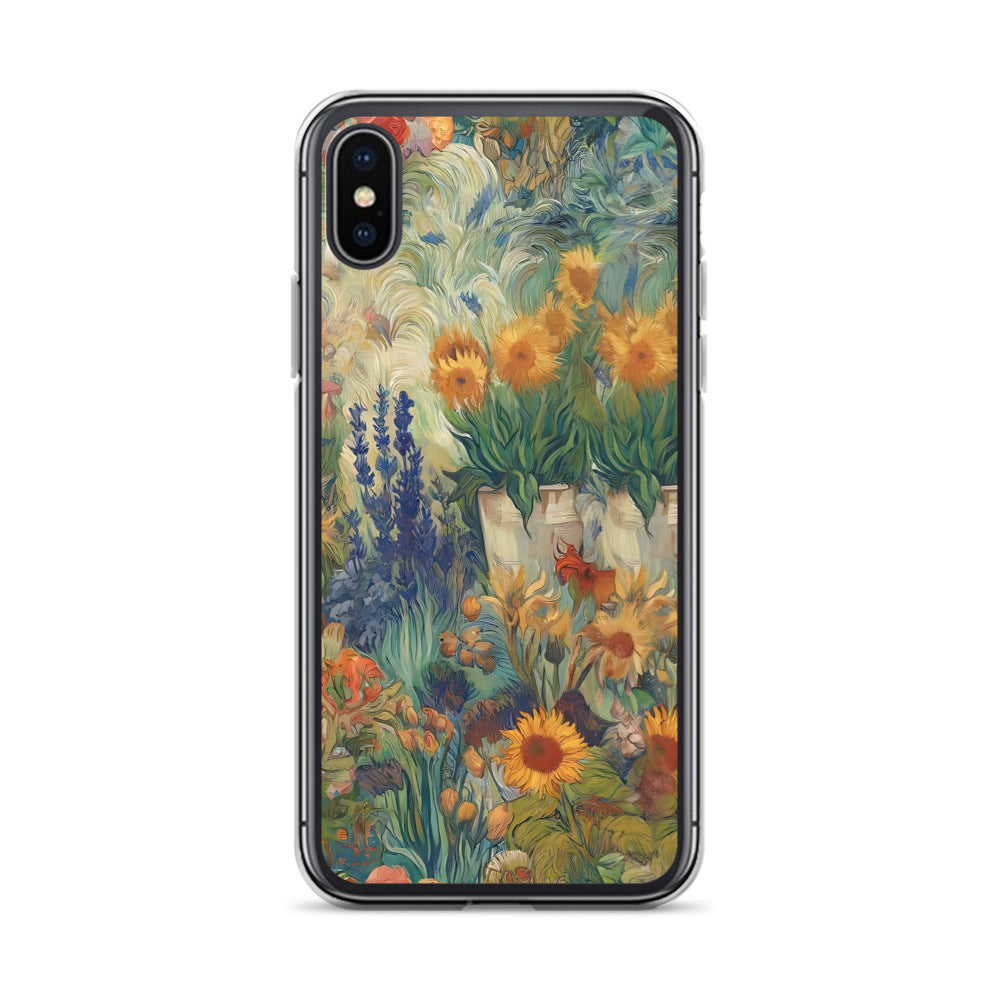 Vincent van Goghs berühmtes Gemälde „Garten in Arles“ – iPhone®-Hülle | Transparente Kunsthülle für iPhone®