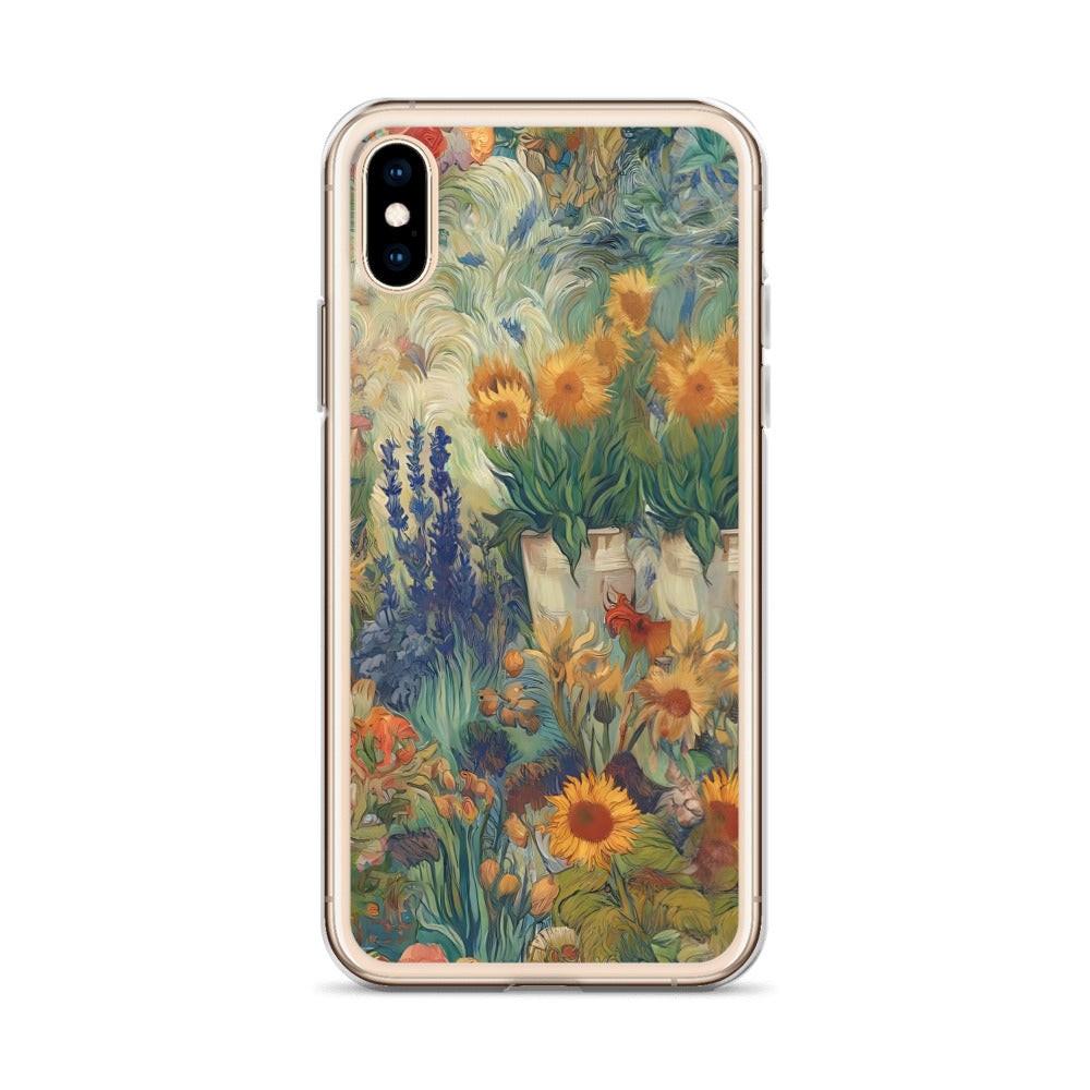 Vincent van Goghs berühmtes Gemälde „Garten in Arles“ – iPhone®-Hülle | Transparente Kunsthülle für iPhone®