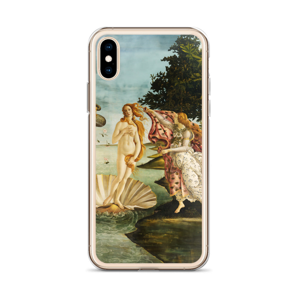 Sandro Botticellis berühmtes Gemälde „Die Geburt der Venus“ – iPhone®-Hülle | Transparente Kunsthülle für iPhone®