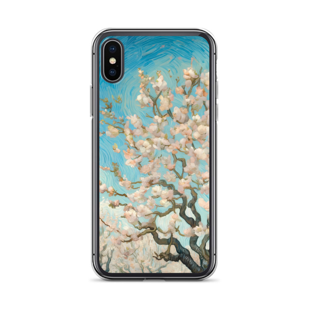 Vincent van Gogh „Blühender Obstgarten“, berühmtes Gemälde, iPhone®-Hülle | Transparente Kunsthülle für iPhone®